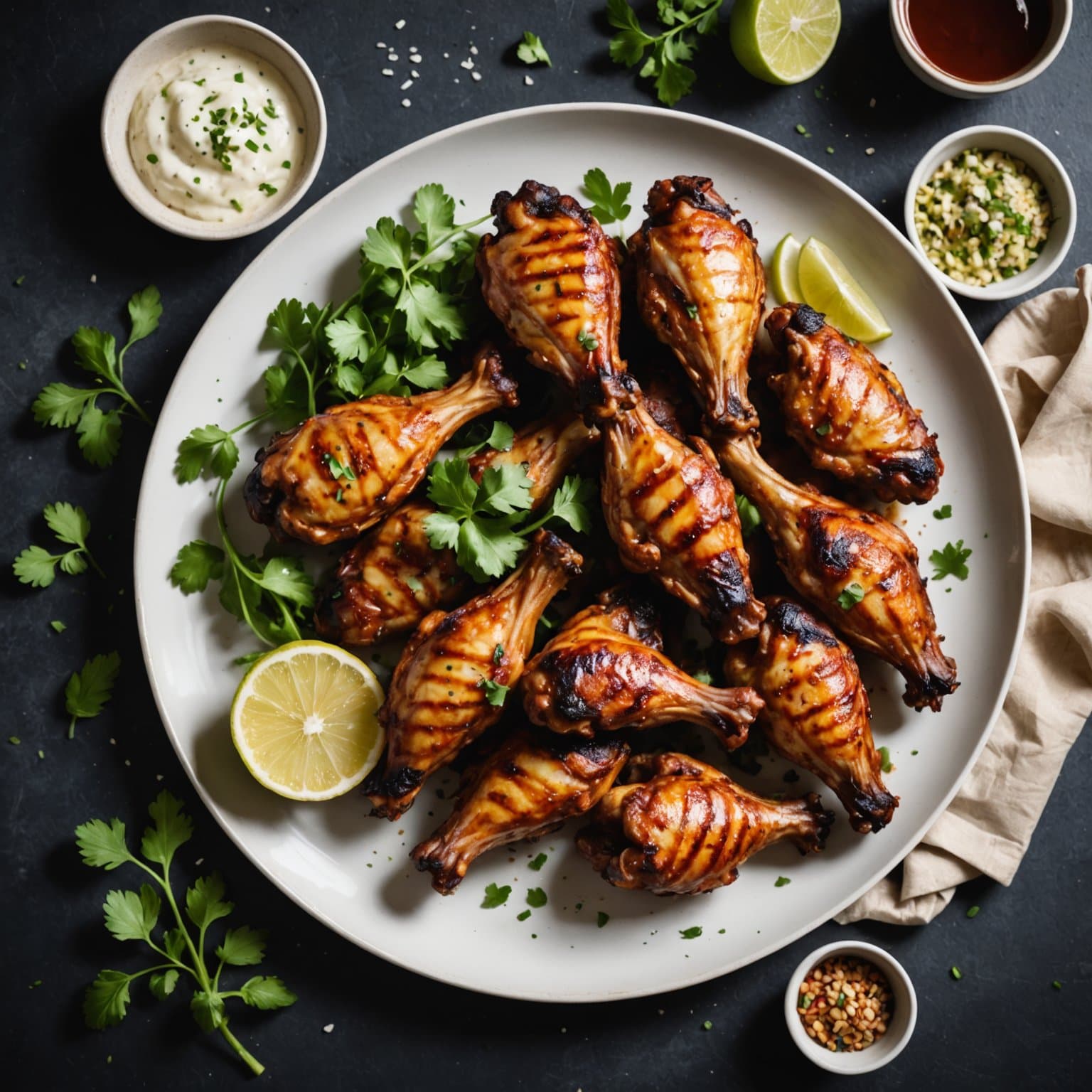 Grillede baskiske kyllingvinger