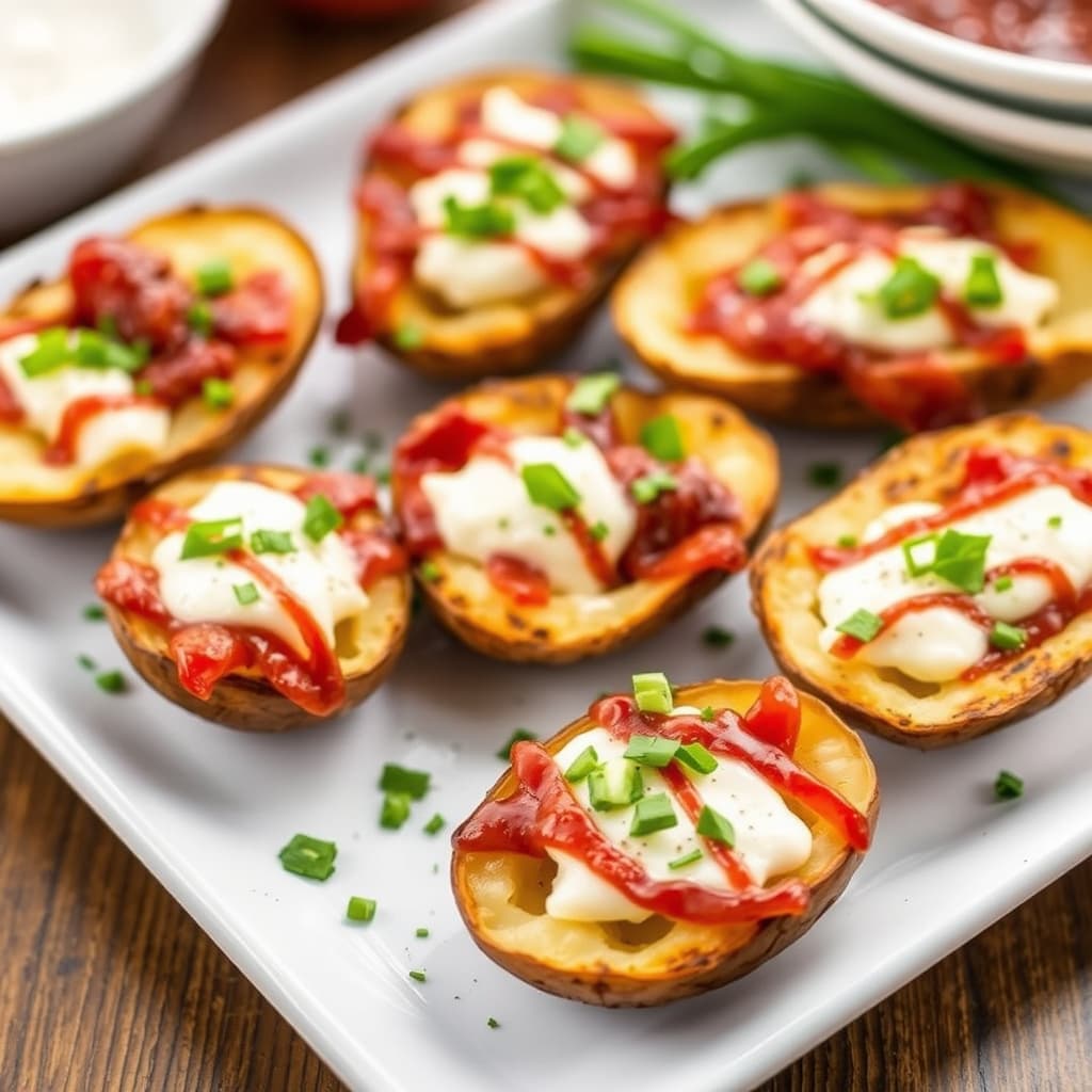 Grillede BBQ-potetskall