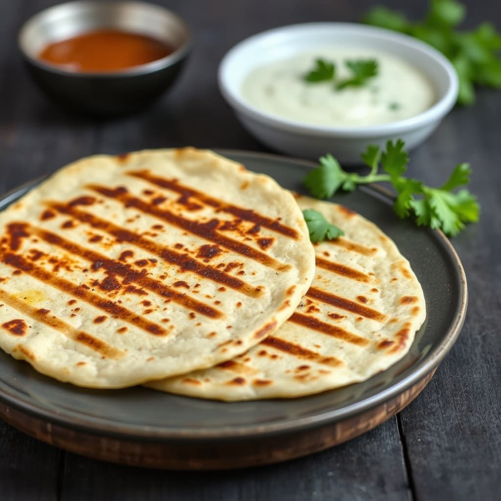 Grillede chapatis