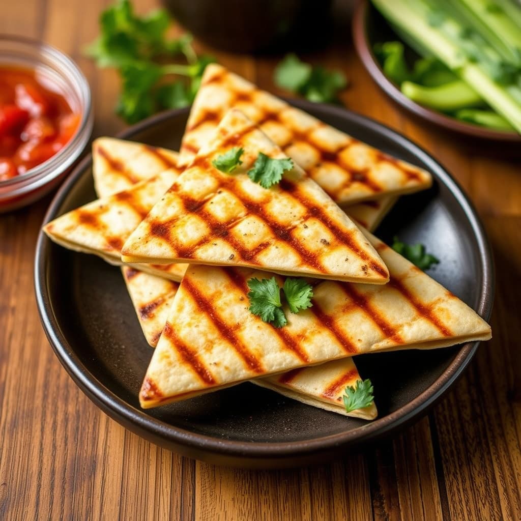 Grillede pita-trekantene