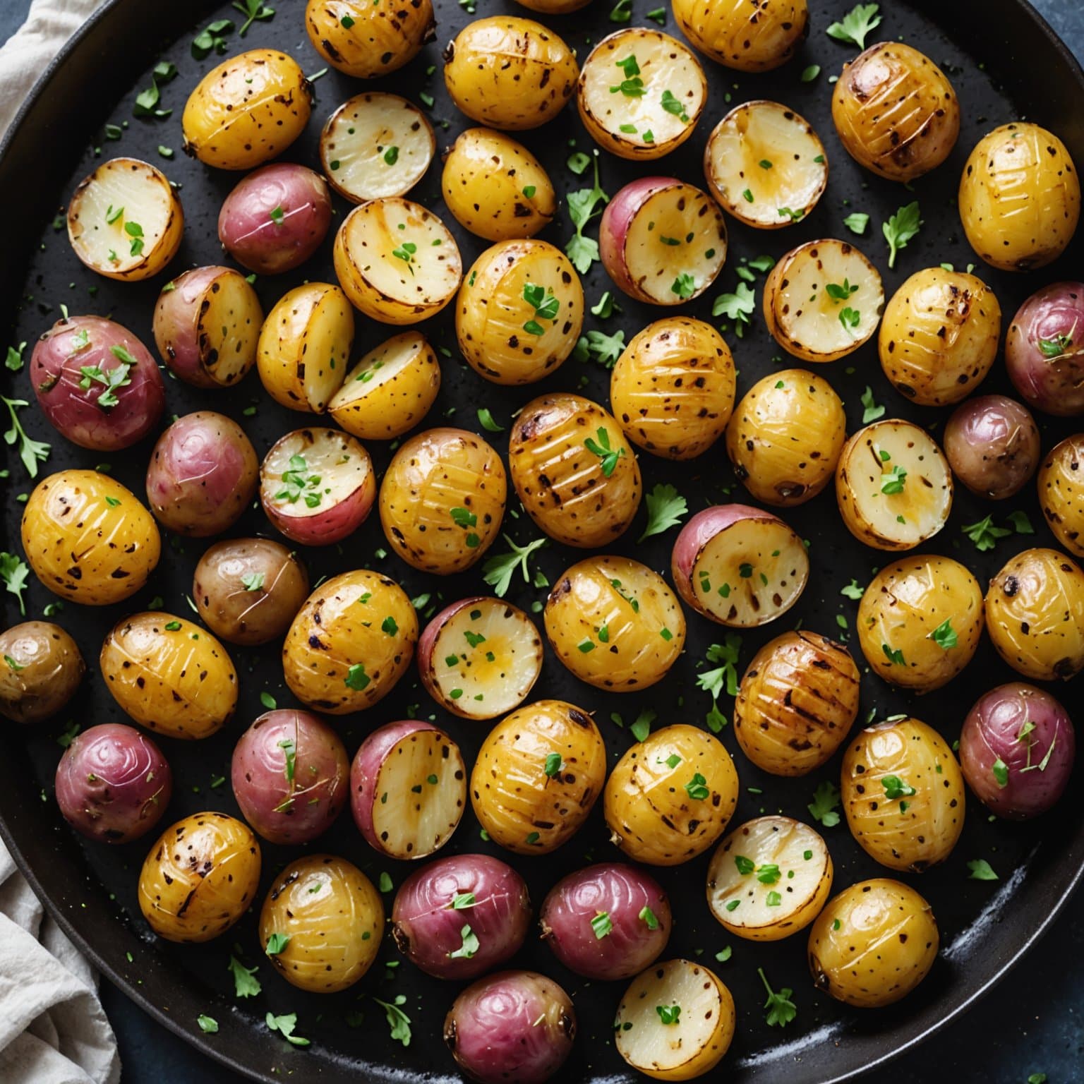 Grillede småpoteter