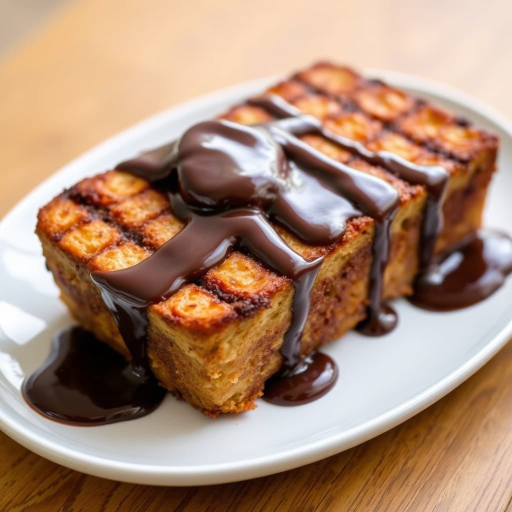 Grillet banankake med sjokoladesaus