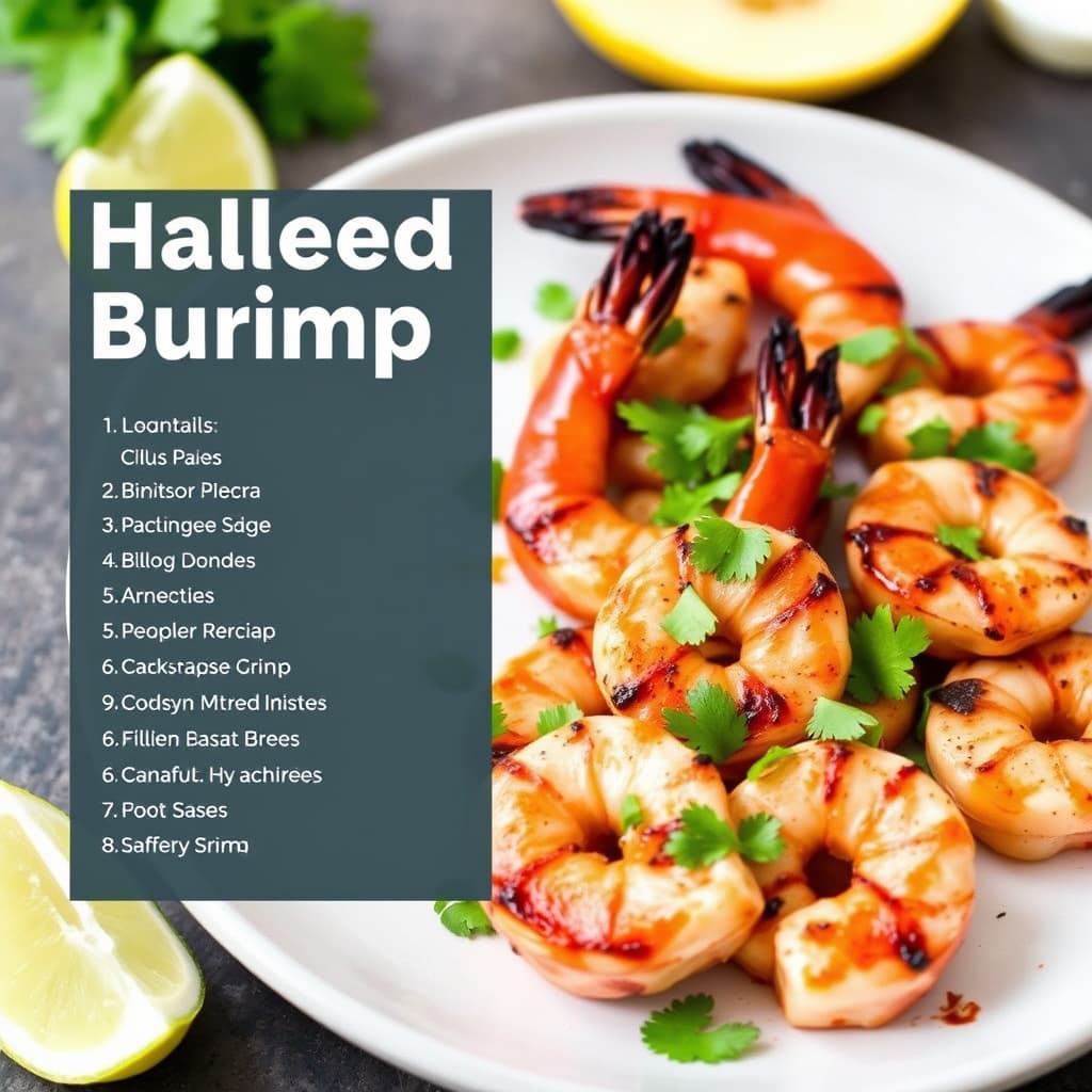 Grillet harissareke med reker