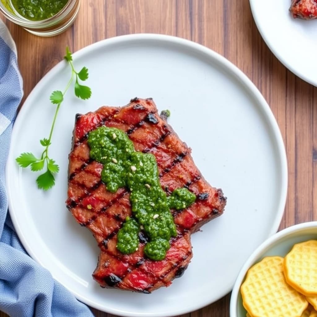 Grillet indrefilet av storfe med chimichurri