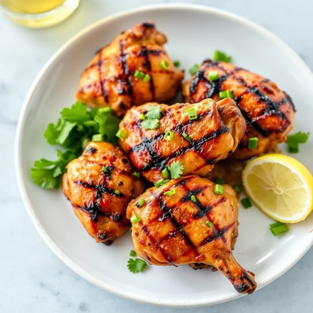 Grillet ingefær-ølkylling