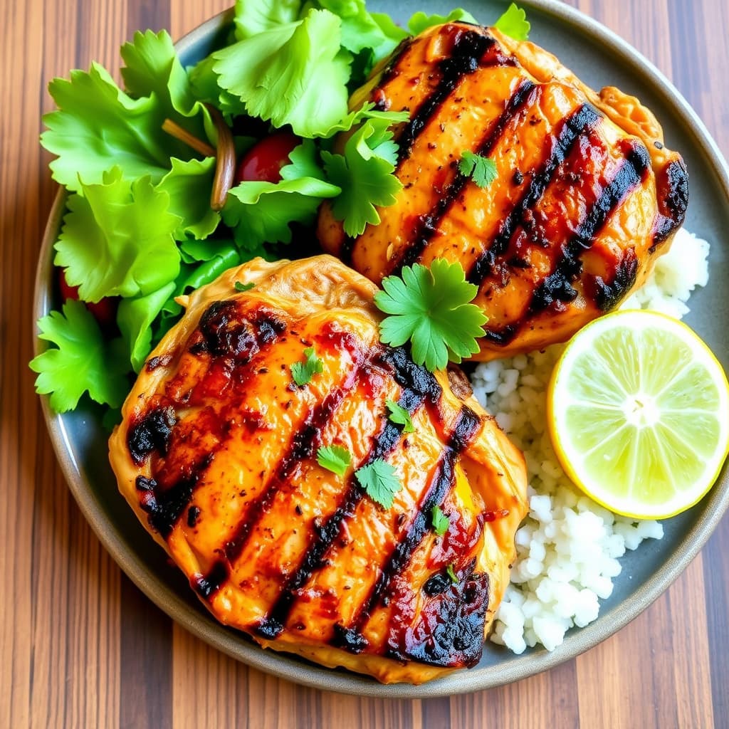 Grillet karibisk kyllinglår