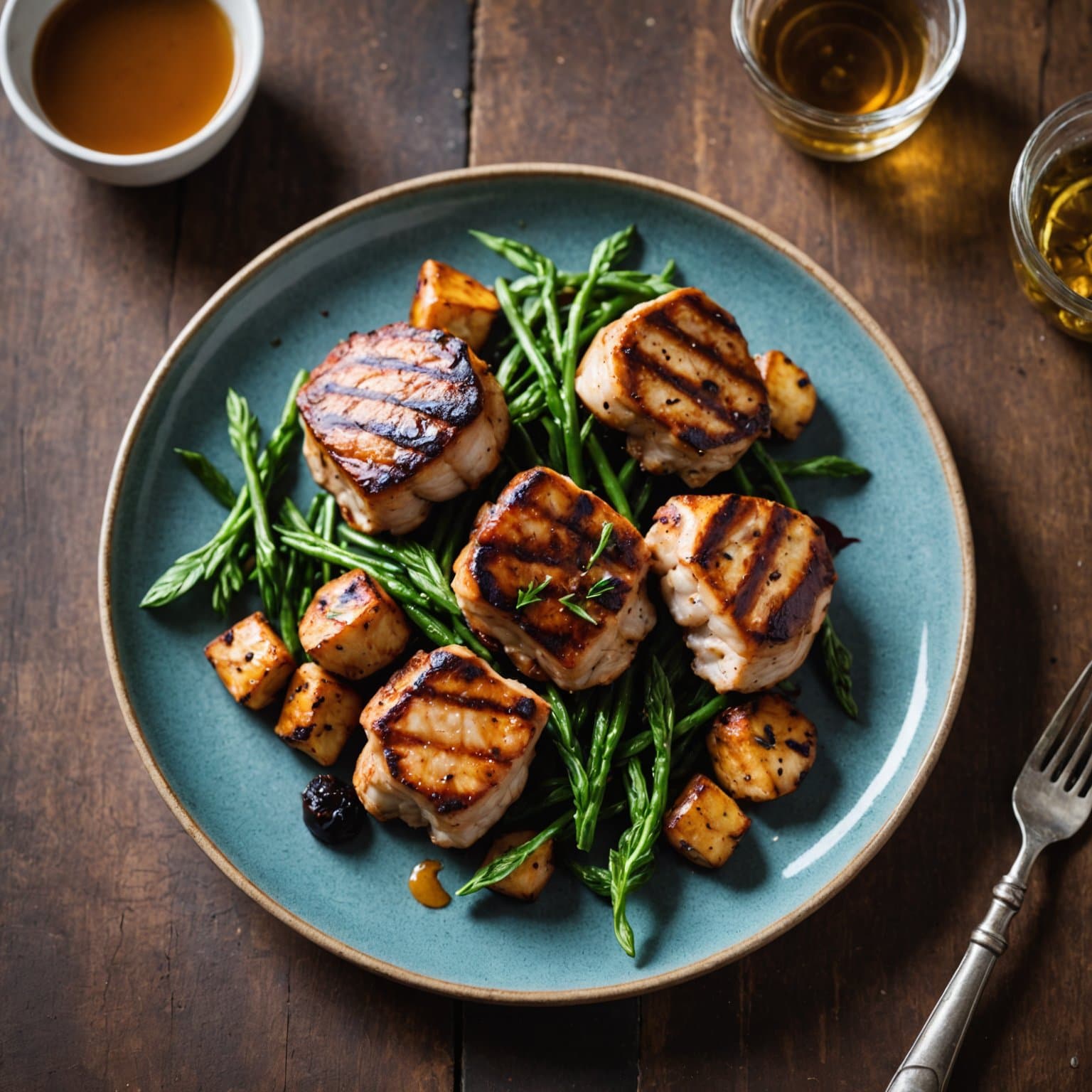 Grillet kjever av søtbrusk