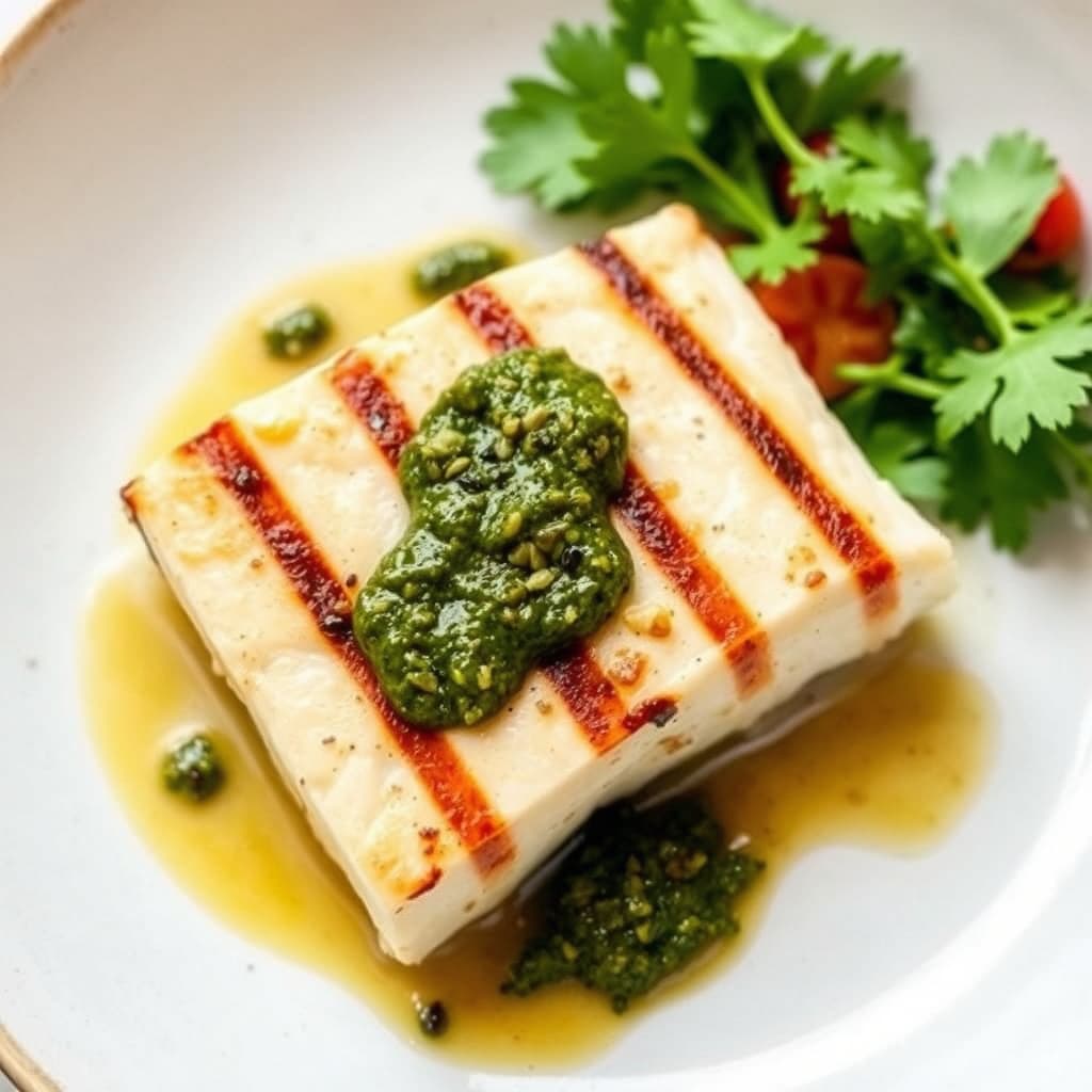 Grillet kveite med chimichurri