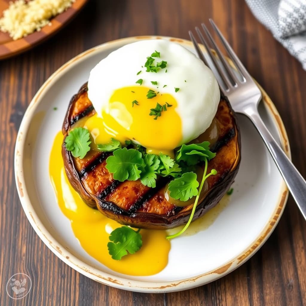 Grillet portobello "Benedict"