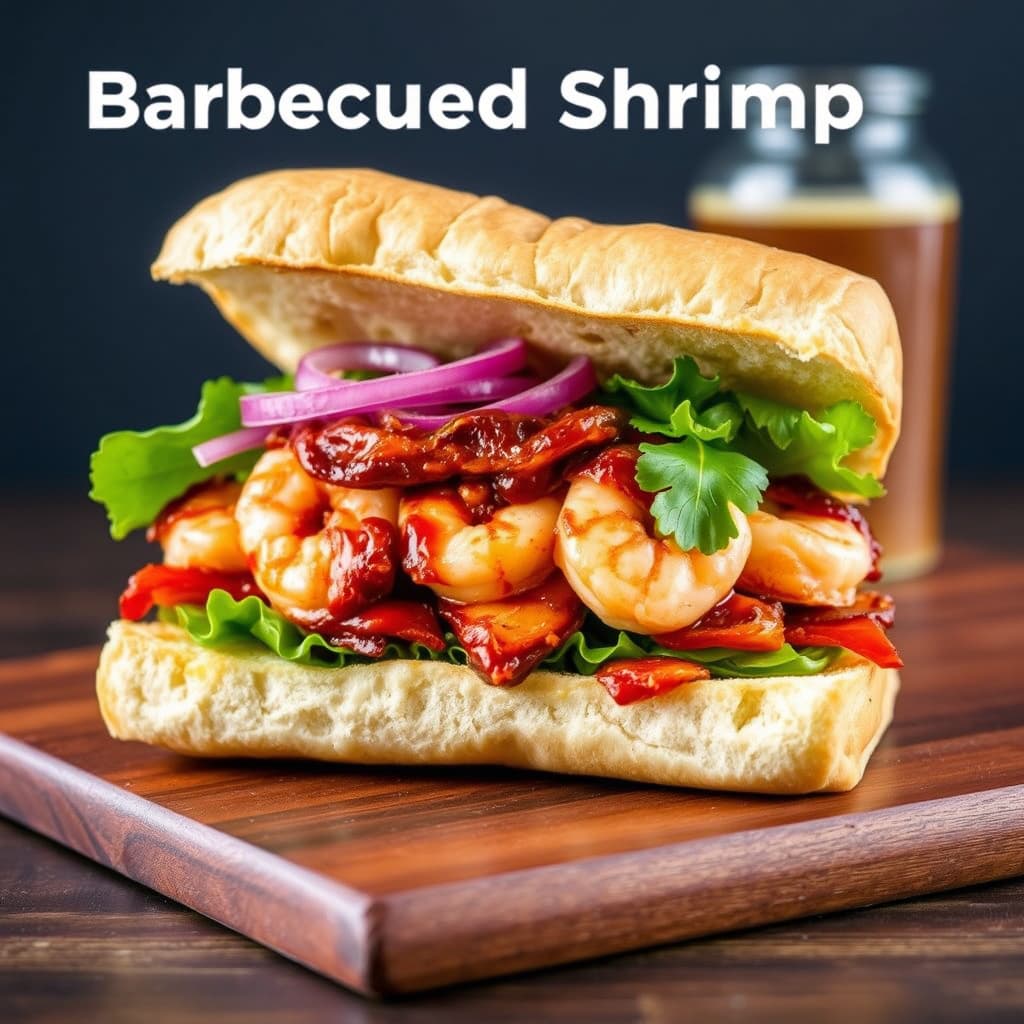 Grillet reker "Blt" sandwich