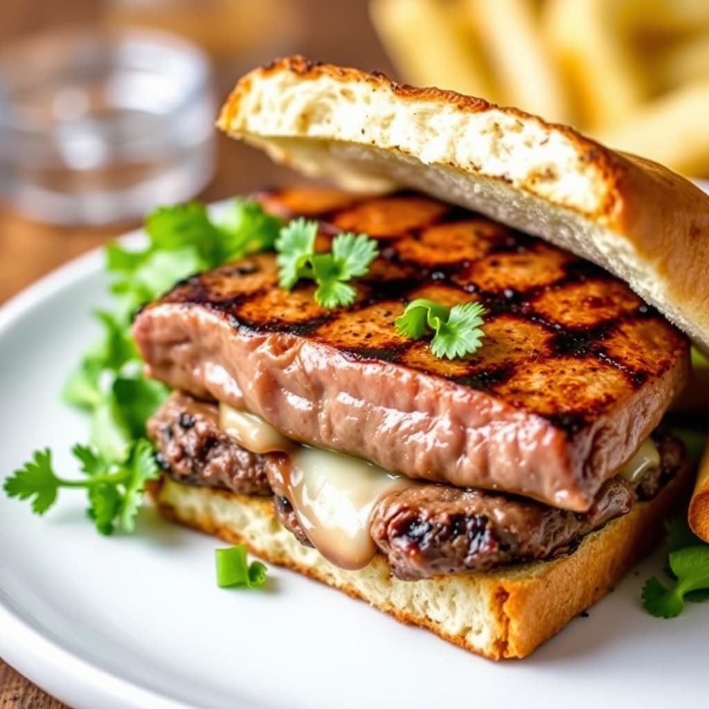 Grillet ribeye-biff-sandwich