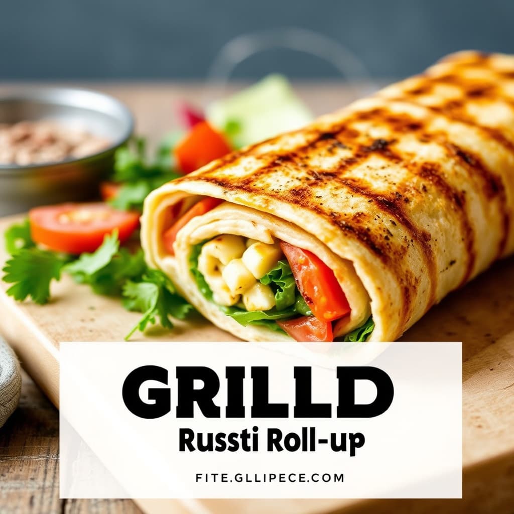 Grillet rustikk rull-up