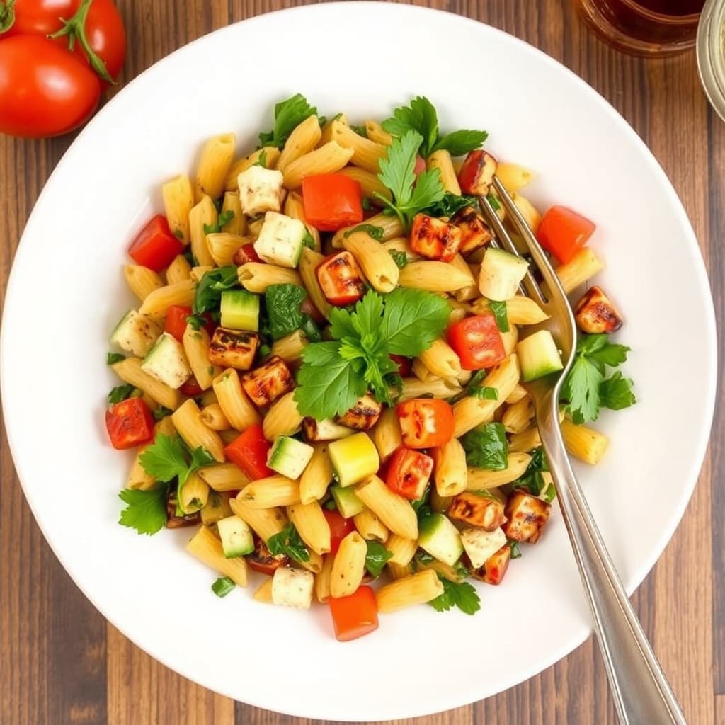 Grillet sørstats-succotash-pastasalat