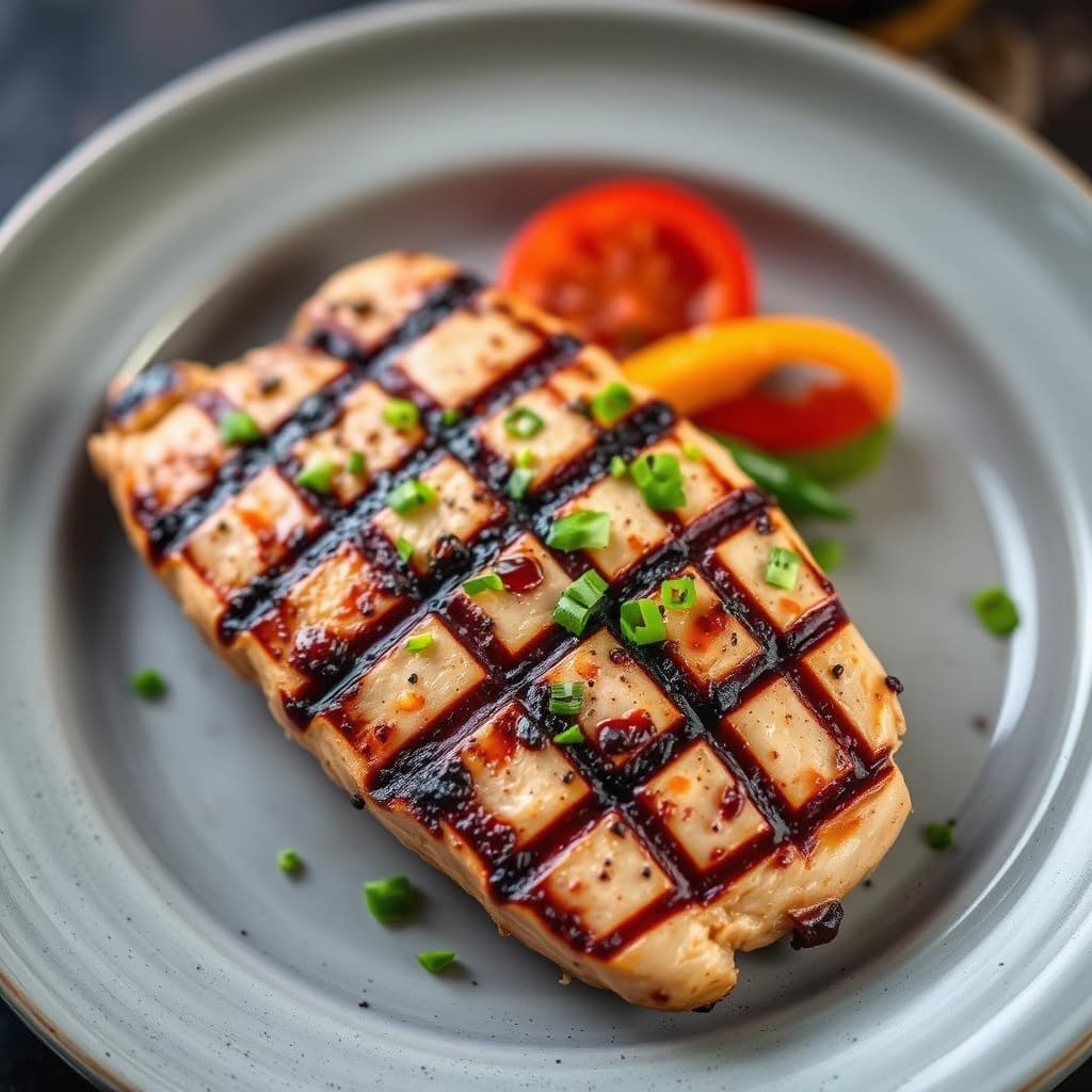 Grillet tunfisk- og appelsinsalat med kandisert sitron, blandede babygrønnsaker, chili-aioli og urtetuille