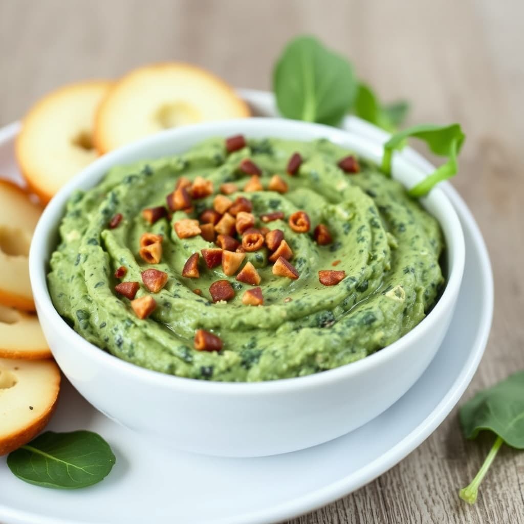 Grønn gudinne-spinatdip