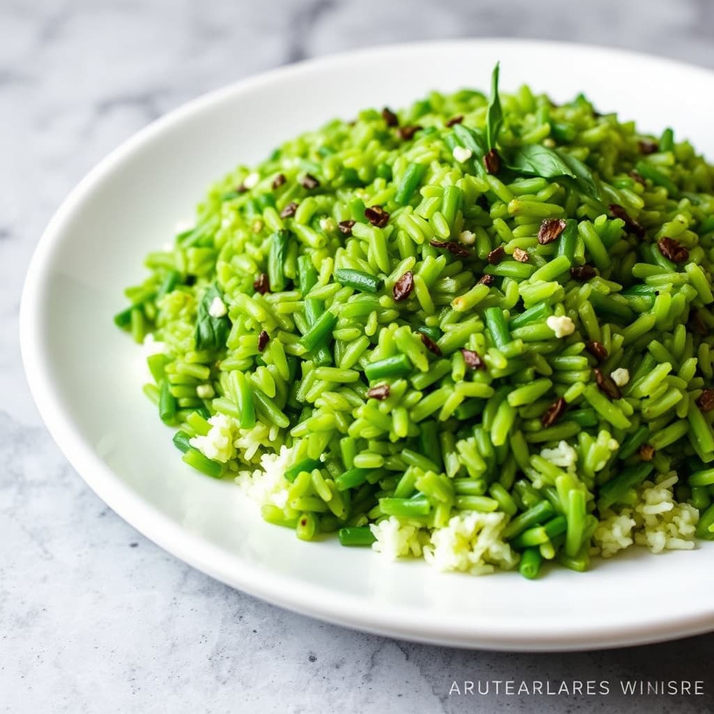 Grønn ris (Arroz Verde)