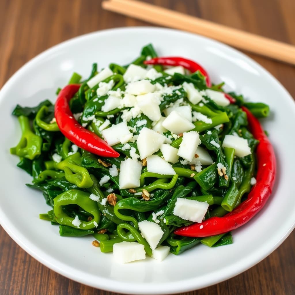 Grønnsaker med kokos og chili