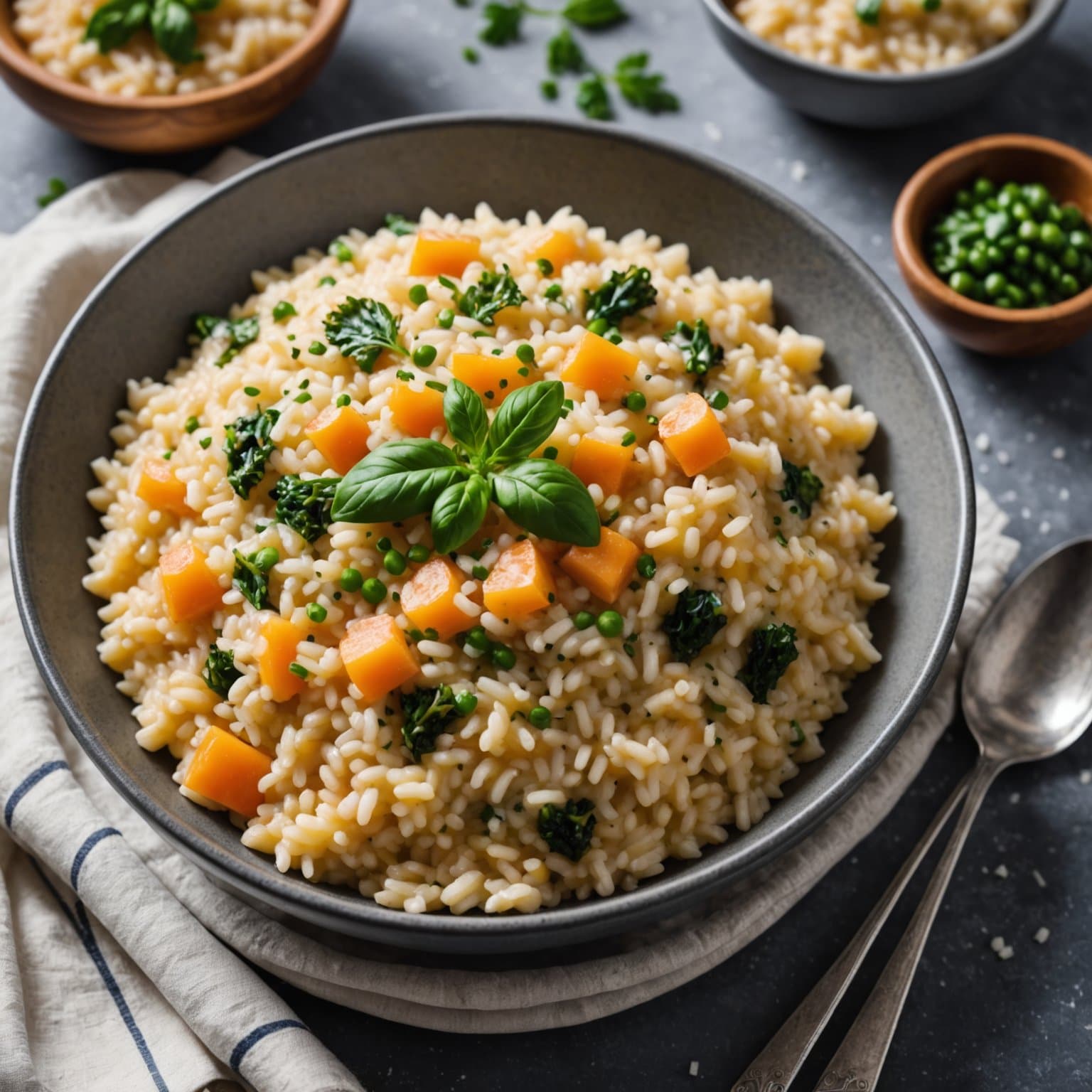 Grunnleggende mikrobølge-risotto