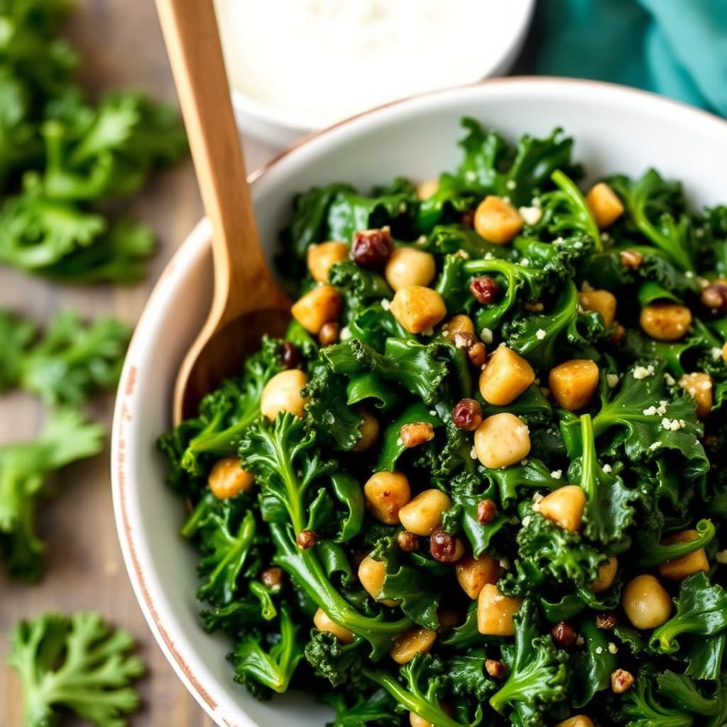 Grunnleggende stekt grønnkål