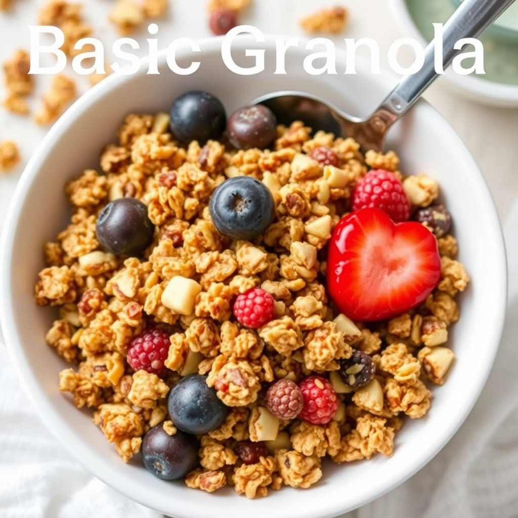 Grunnoppskrift på granola