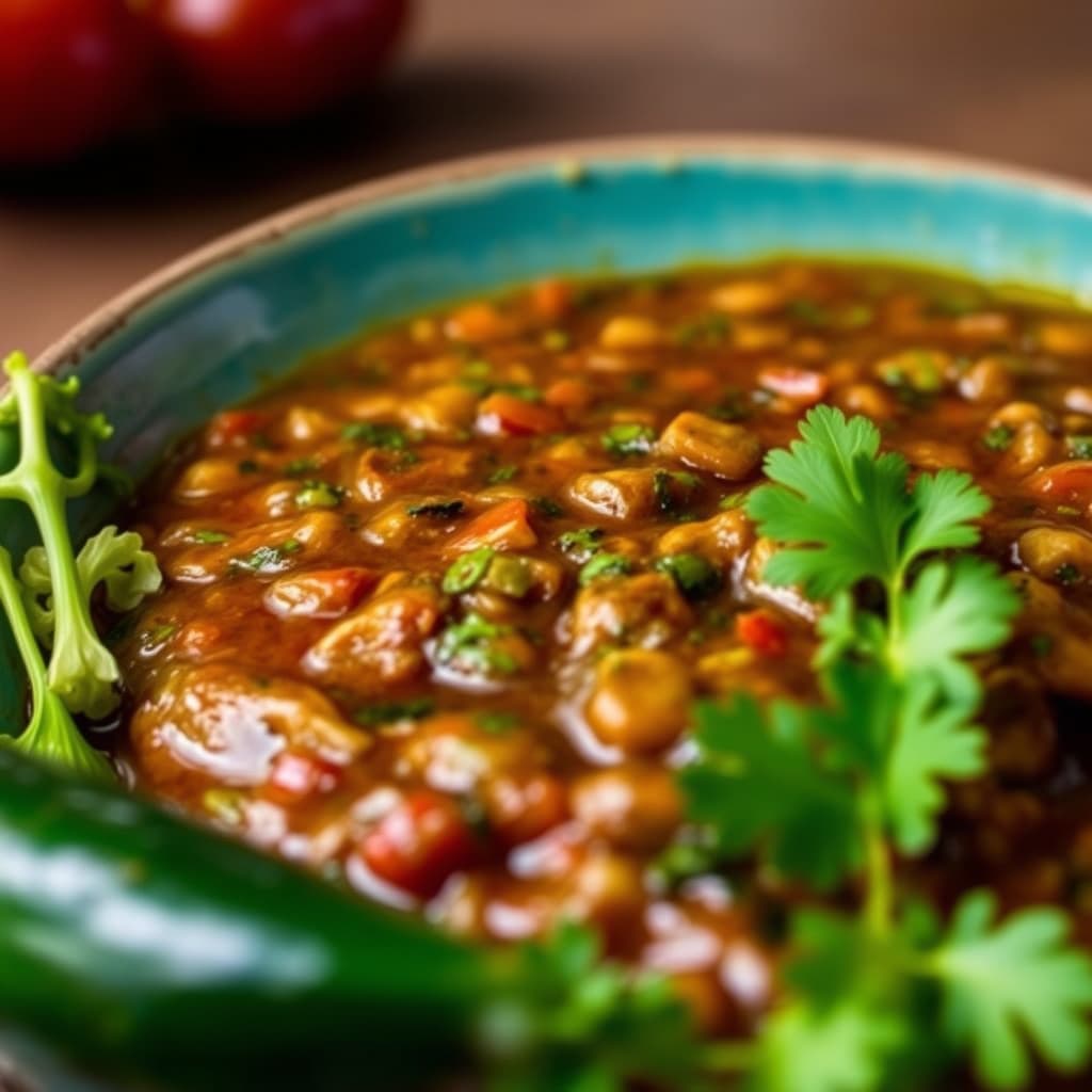 Guajillo- og tomatillosalsa