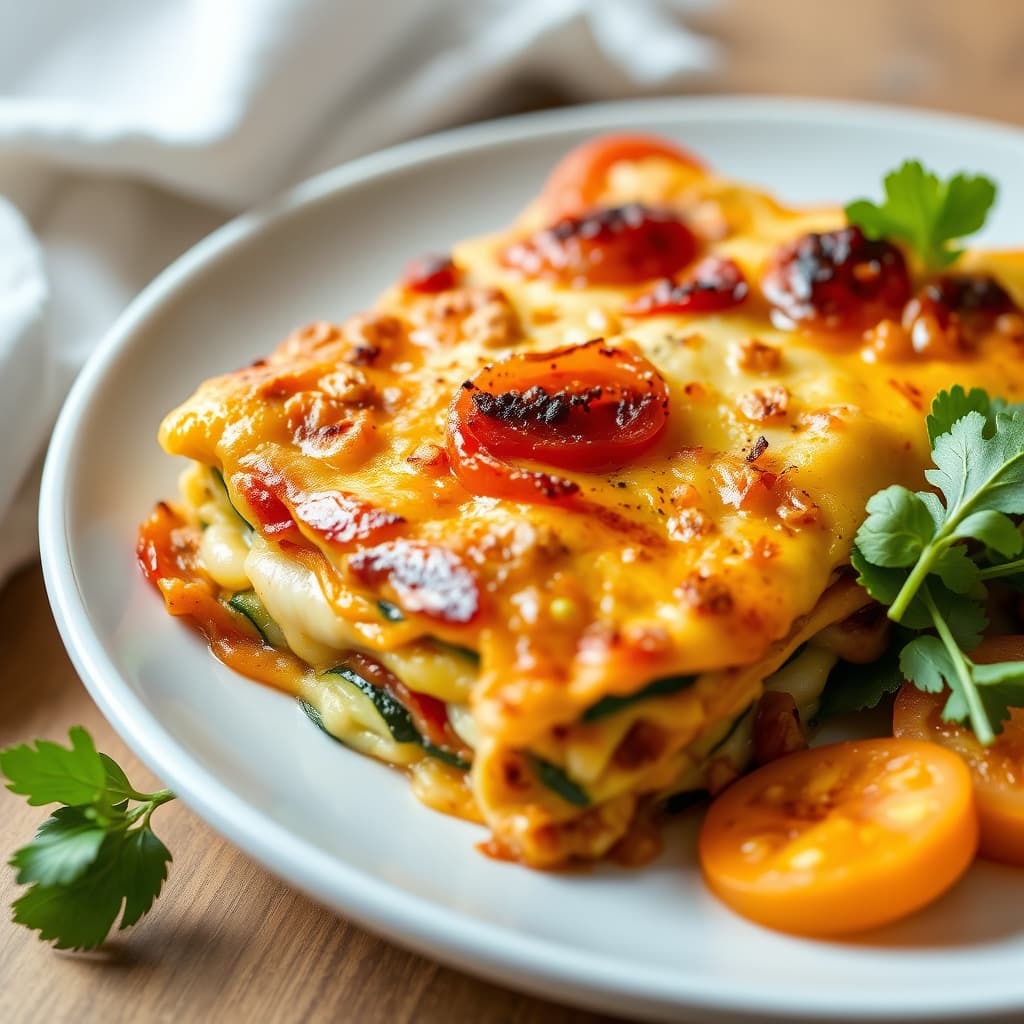 Gullløk og squashlasagne