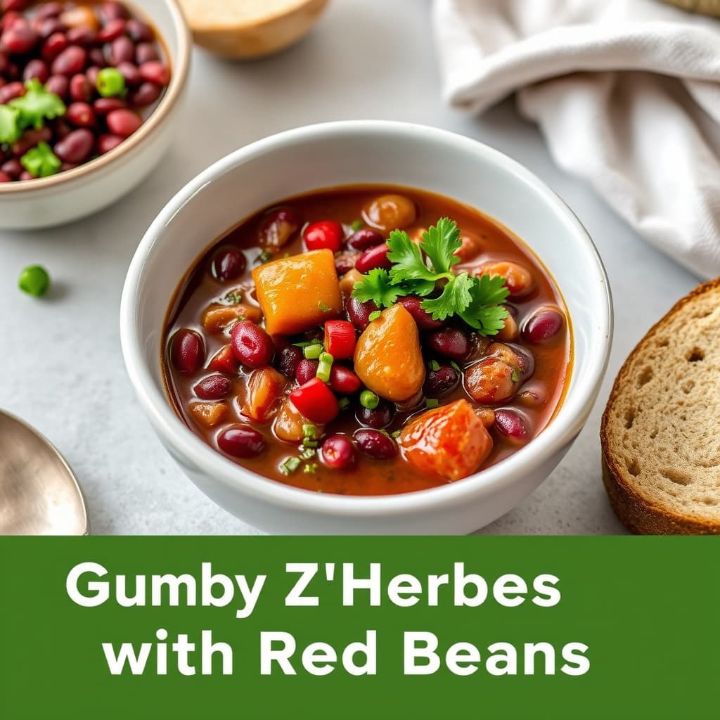 Gumbo Z'Herbes med røde bønner