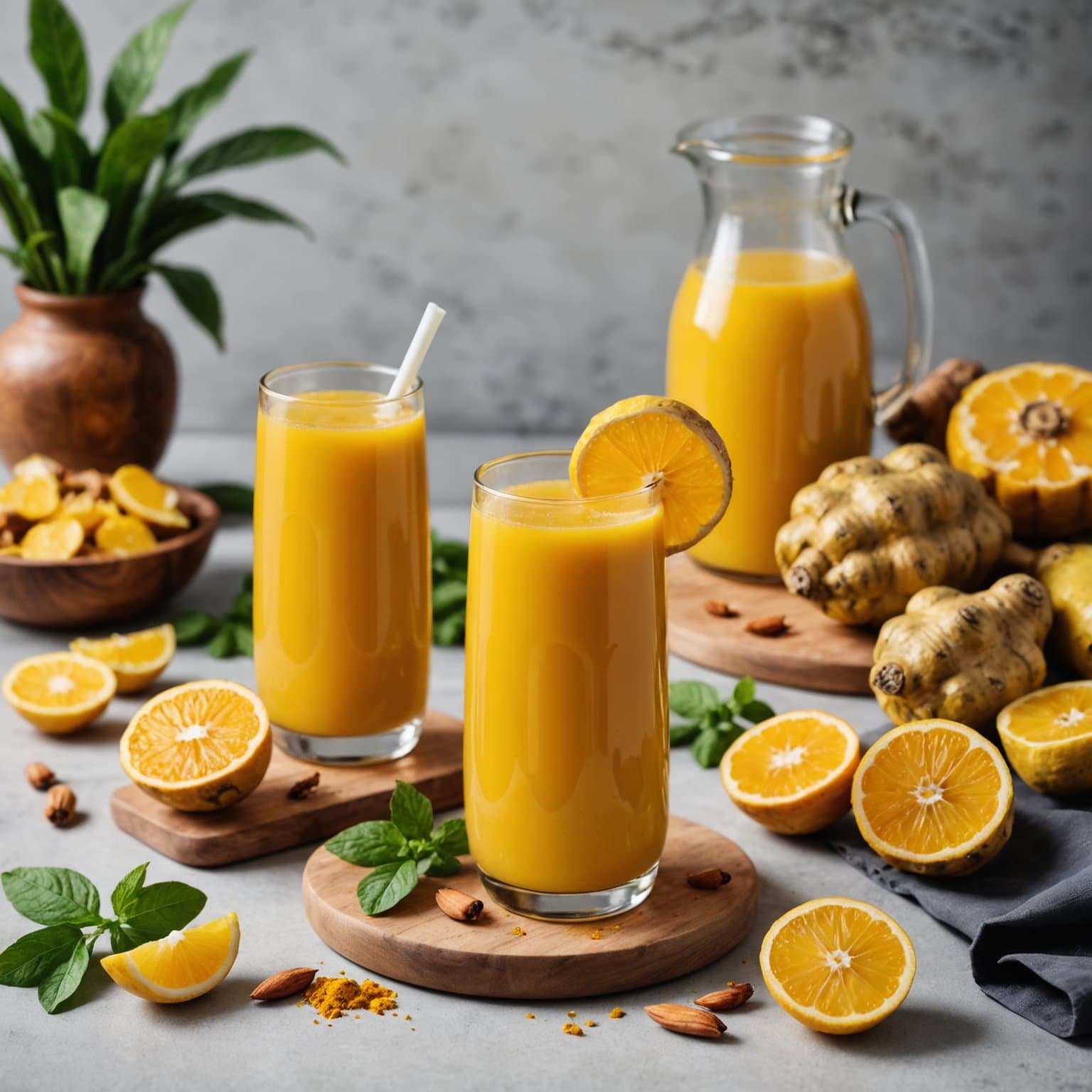 Gurkemeie-ingefær C-Boost Livsjuice