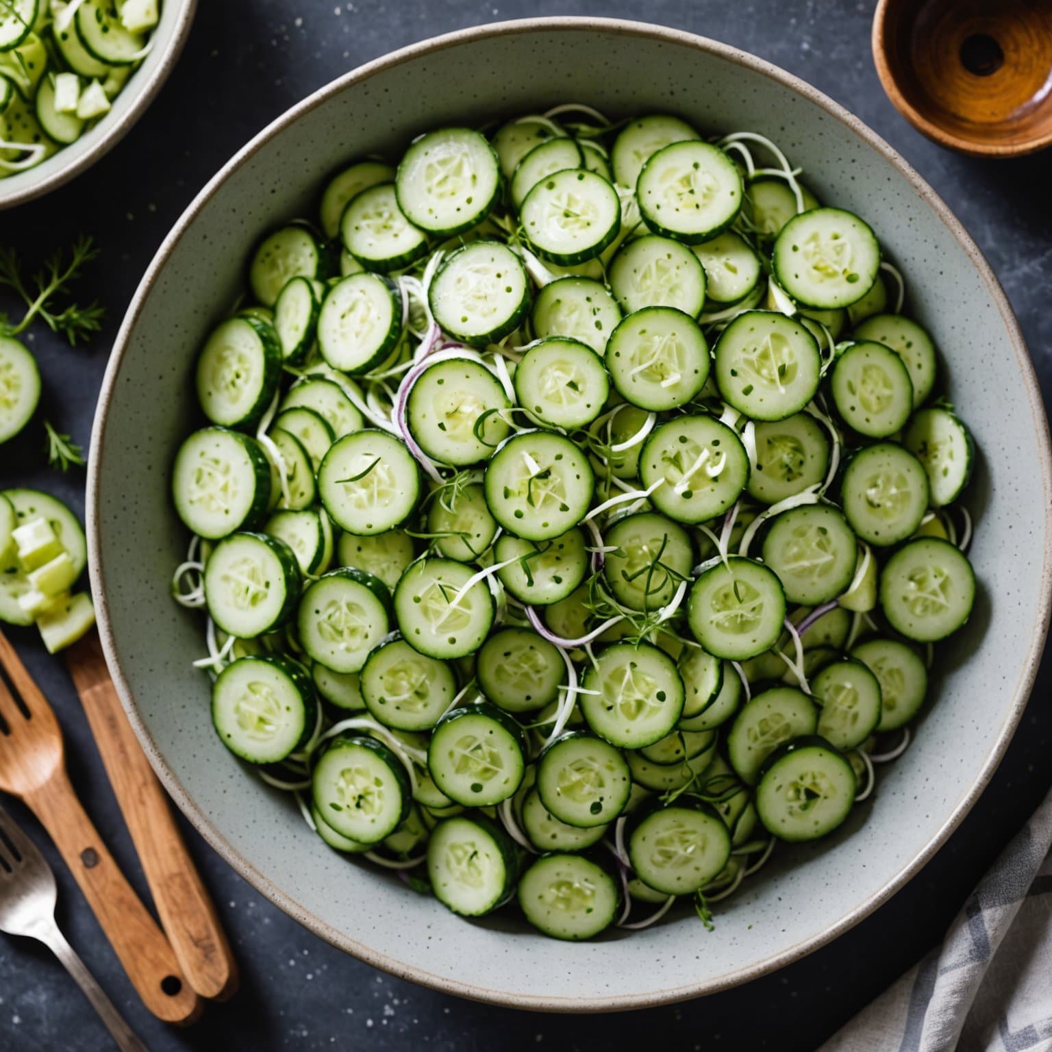 Gurkensalat (tysk agurksalat)