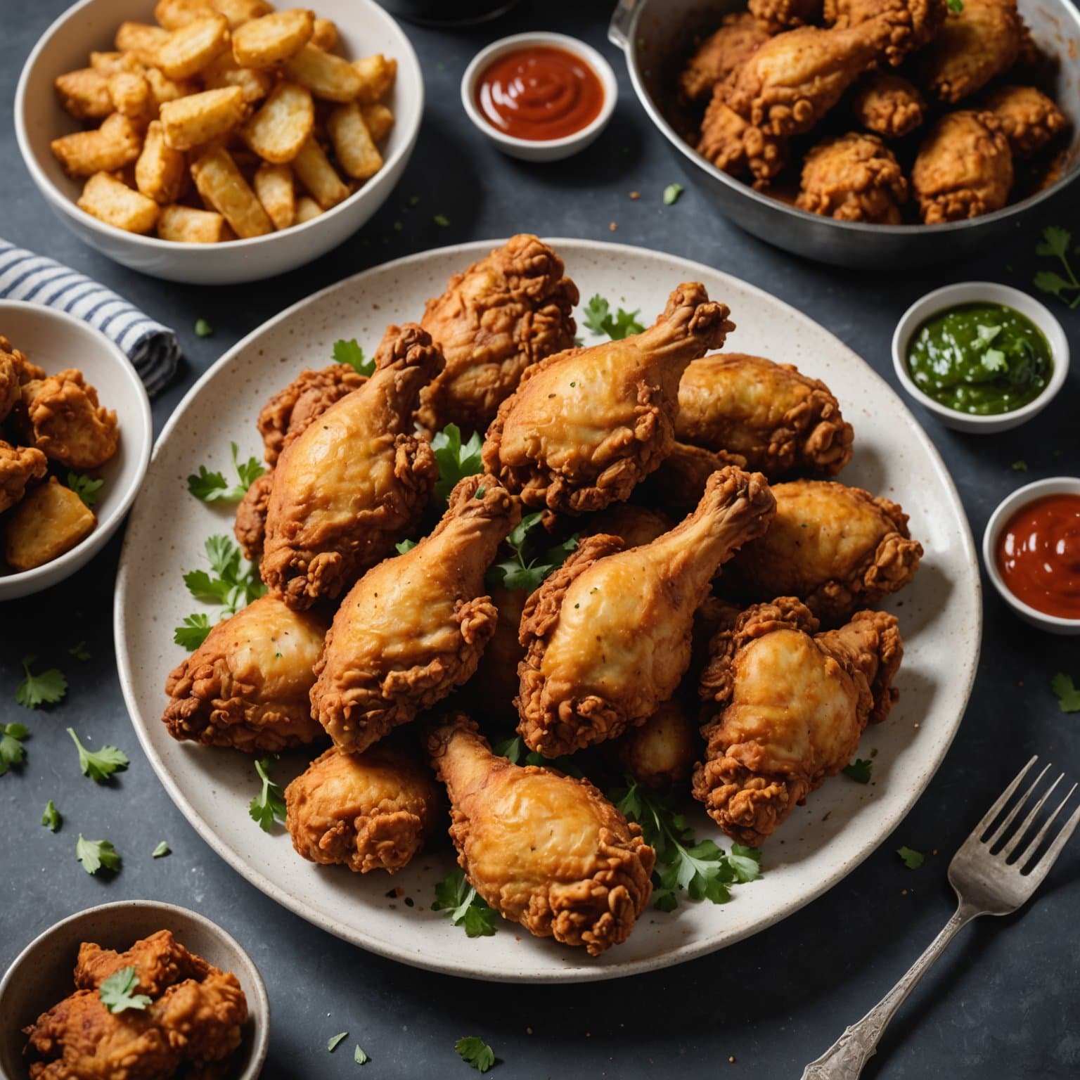 Haitisk-inspirert stekt kylling