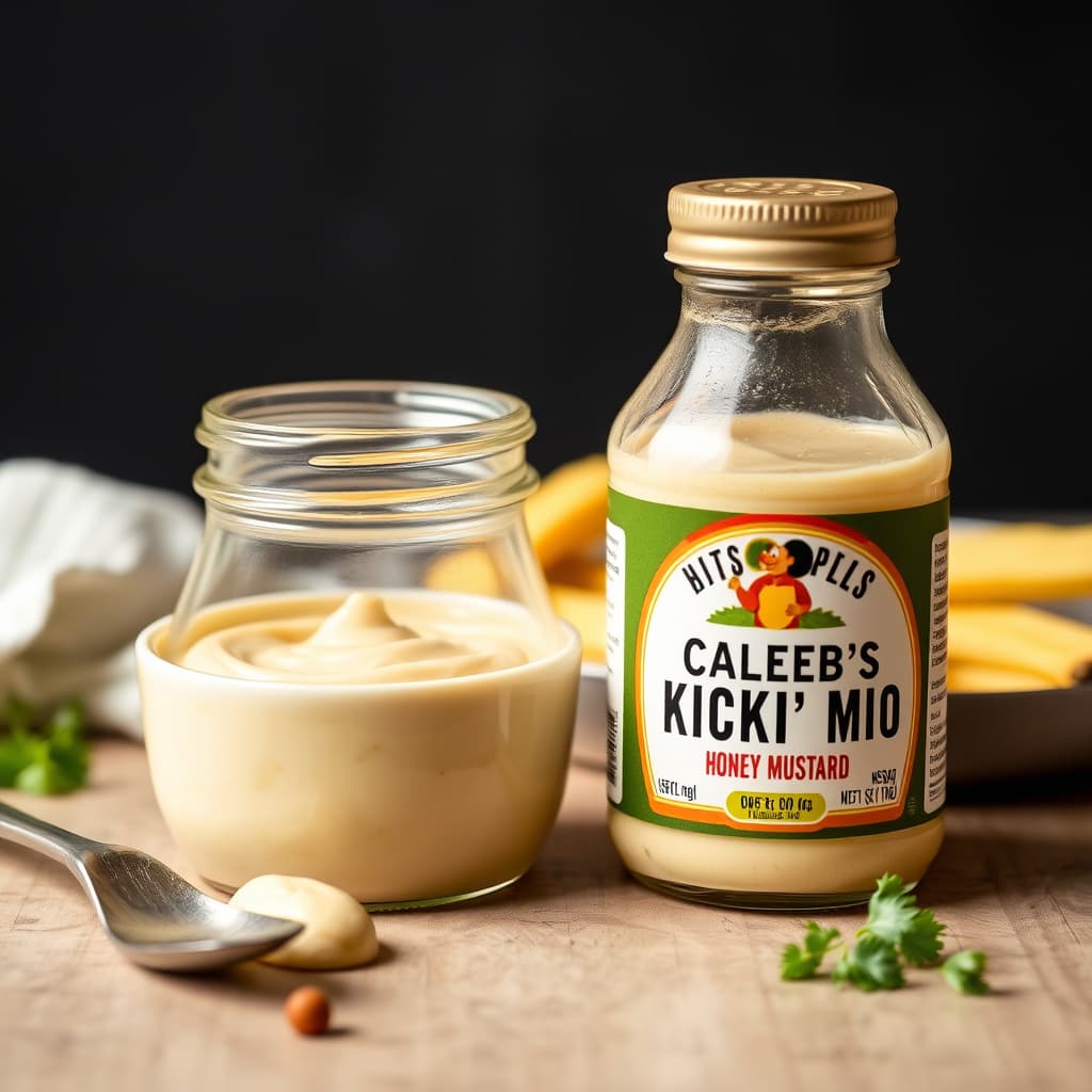 Halle's honning- og sennepssaus og Calebs krydrede majones