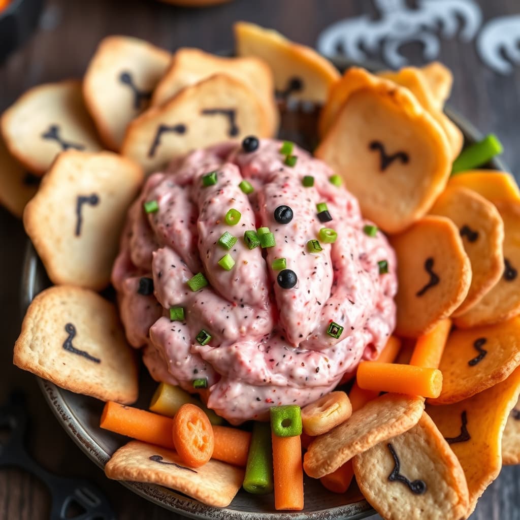 Halloween-hjerne-dip