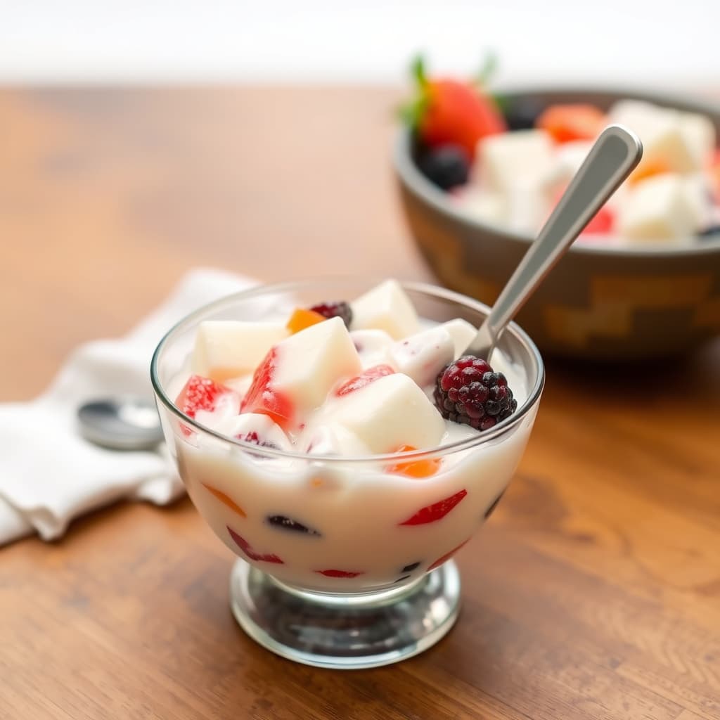 Halo-Halo (filipinsk fruktdessert med blandede ingredienser)