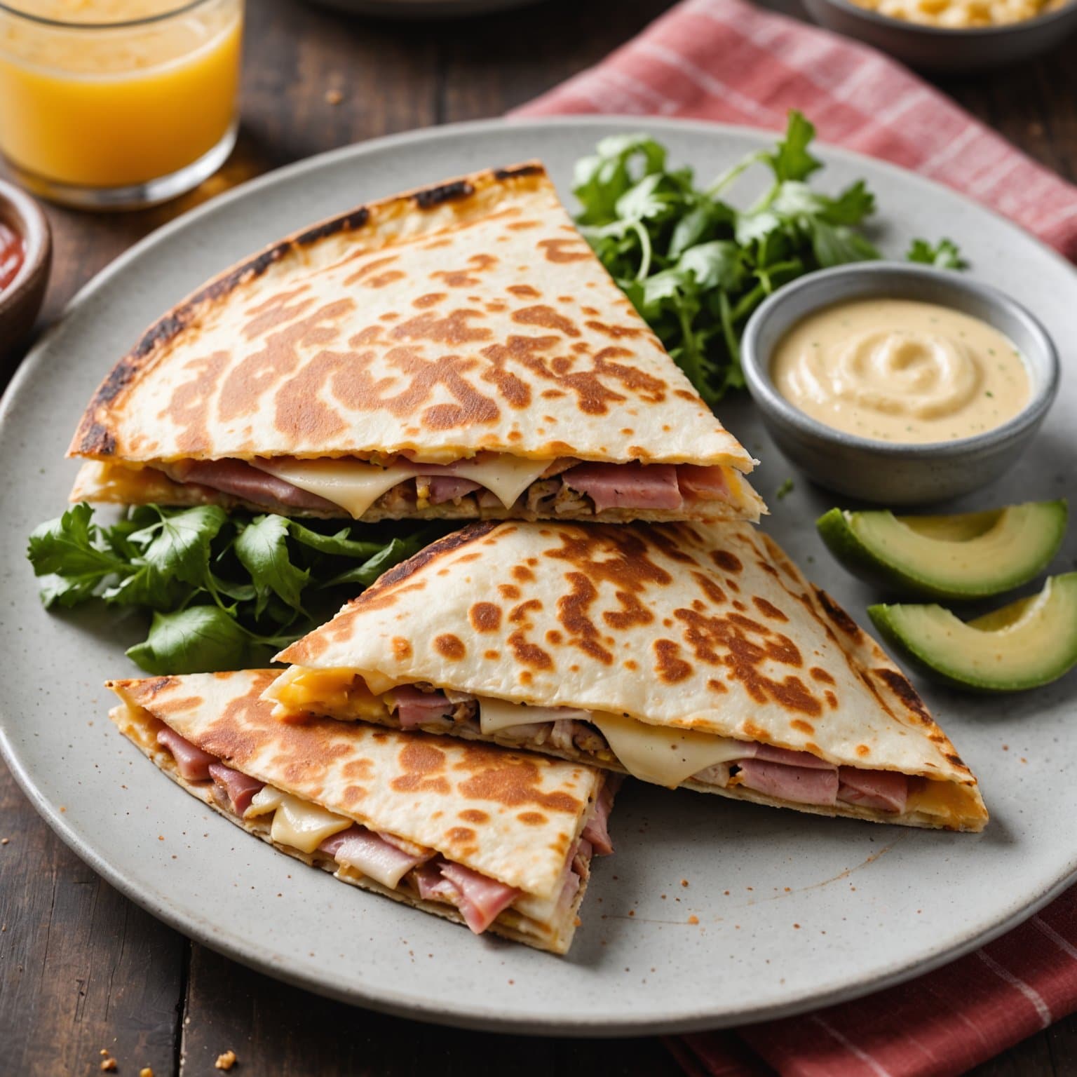 Ham & Gouda Quesadilla
