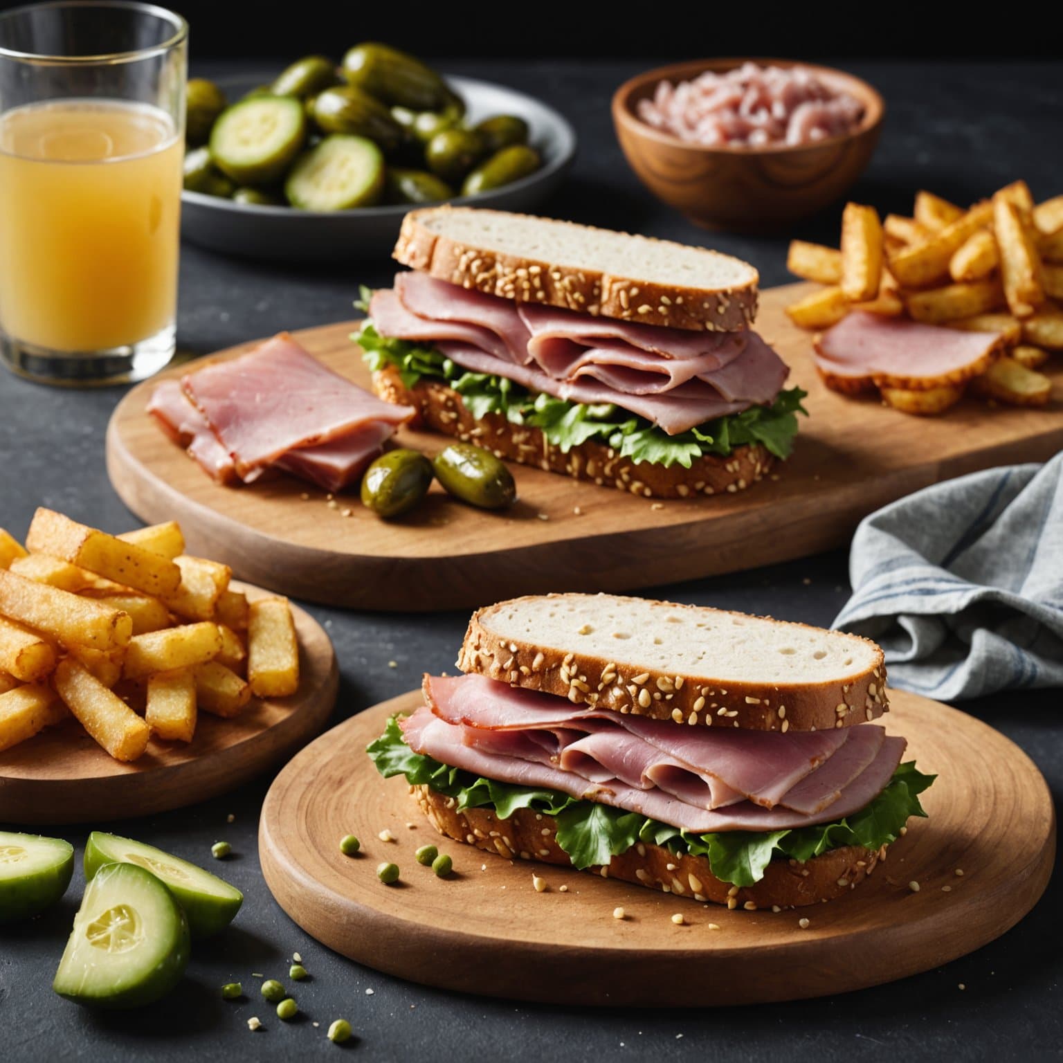 Ham Sandwich med sprø Maille® Cornichons
