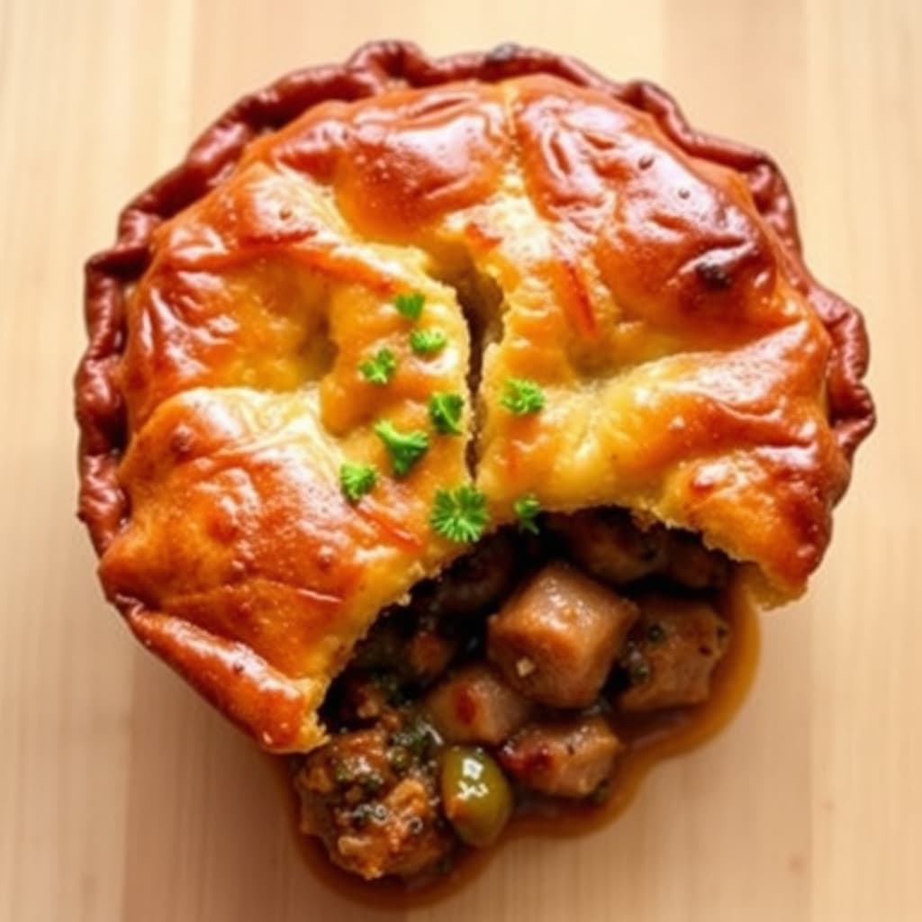 Håndhevet svinekjøttpai