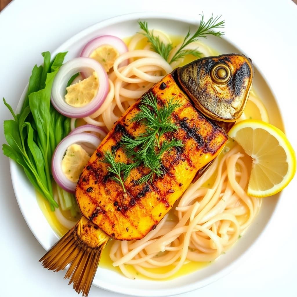 Hanoi gurmelaks med dill og løk