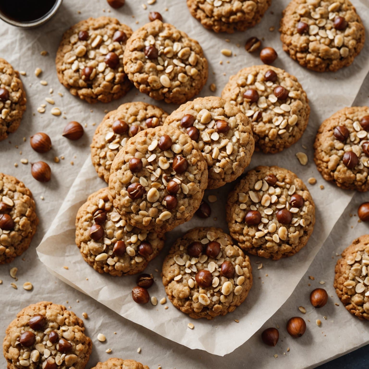 Hasselnøtt havregrynkjeks