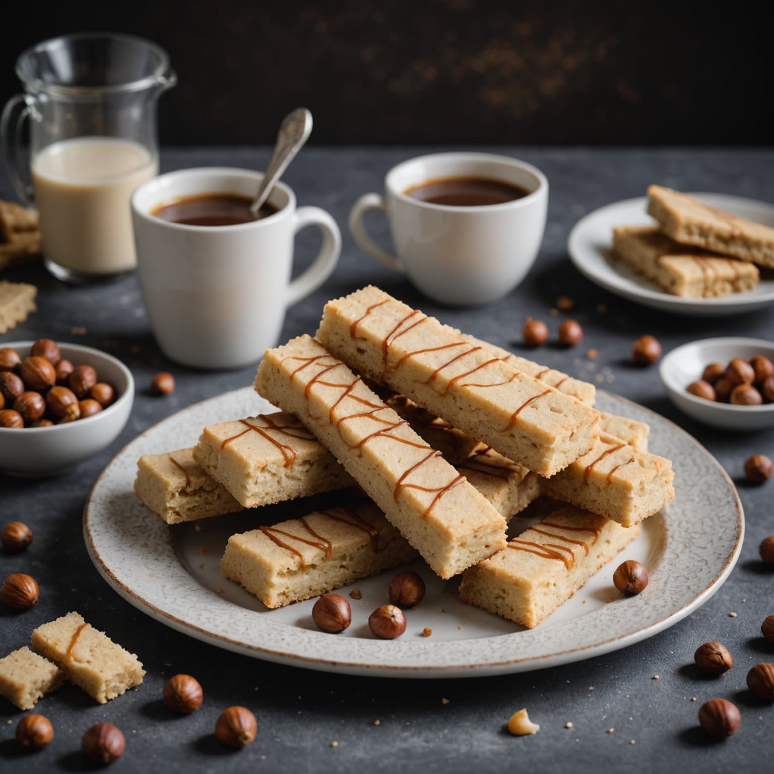 Hasselnøttkjeksstenger