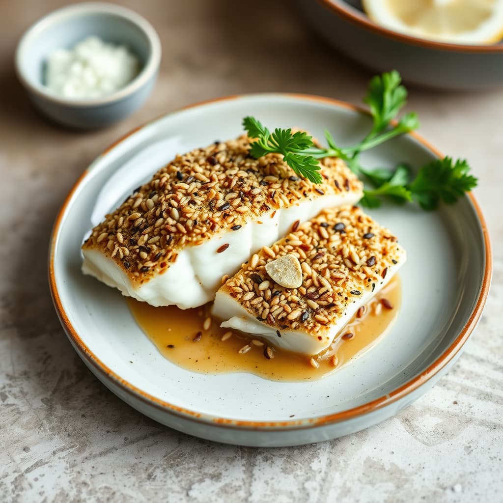 Havabbor dekket med sesamfrøkarameller
