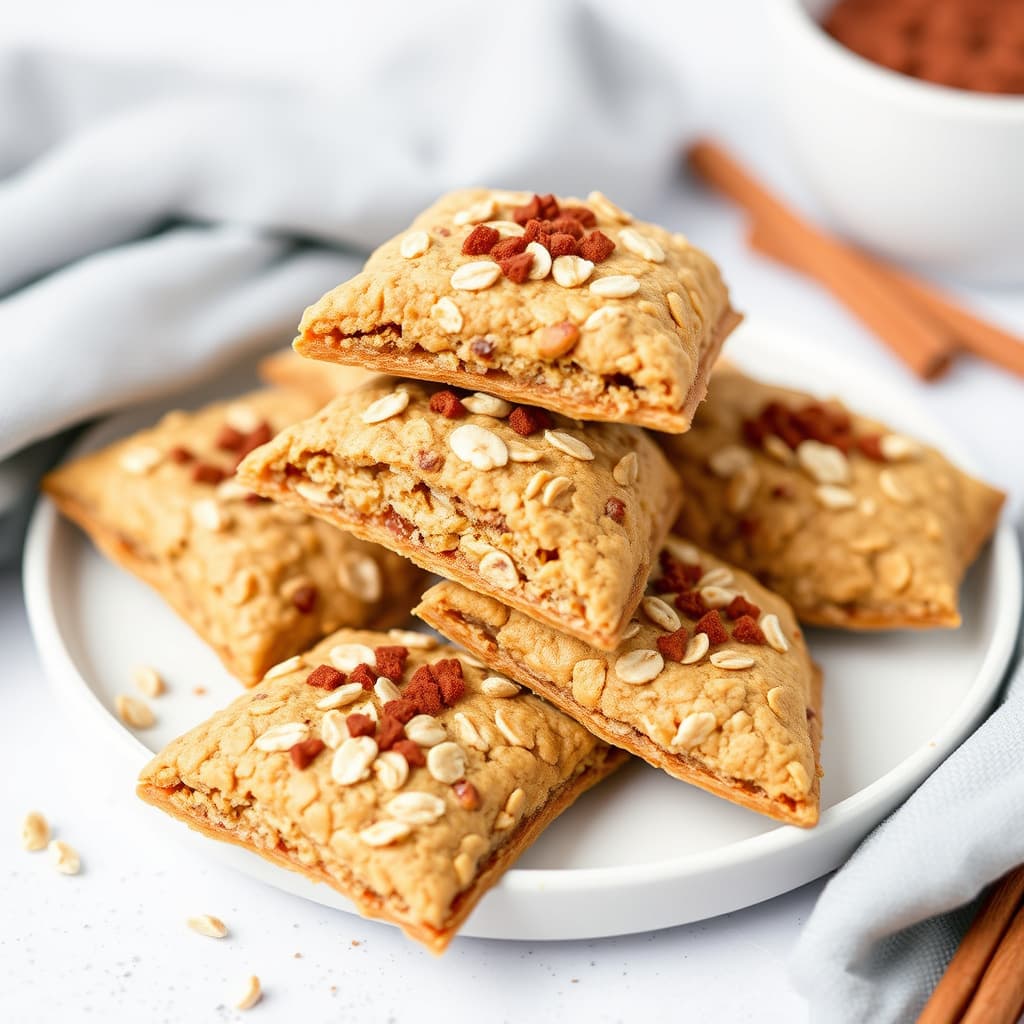 Havregrynskanelkjekser