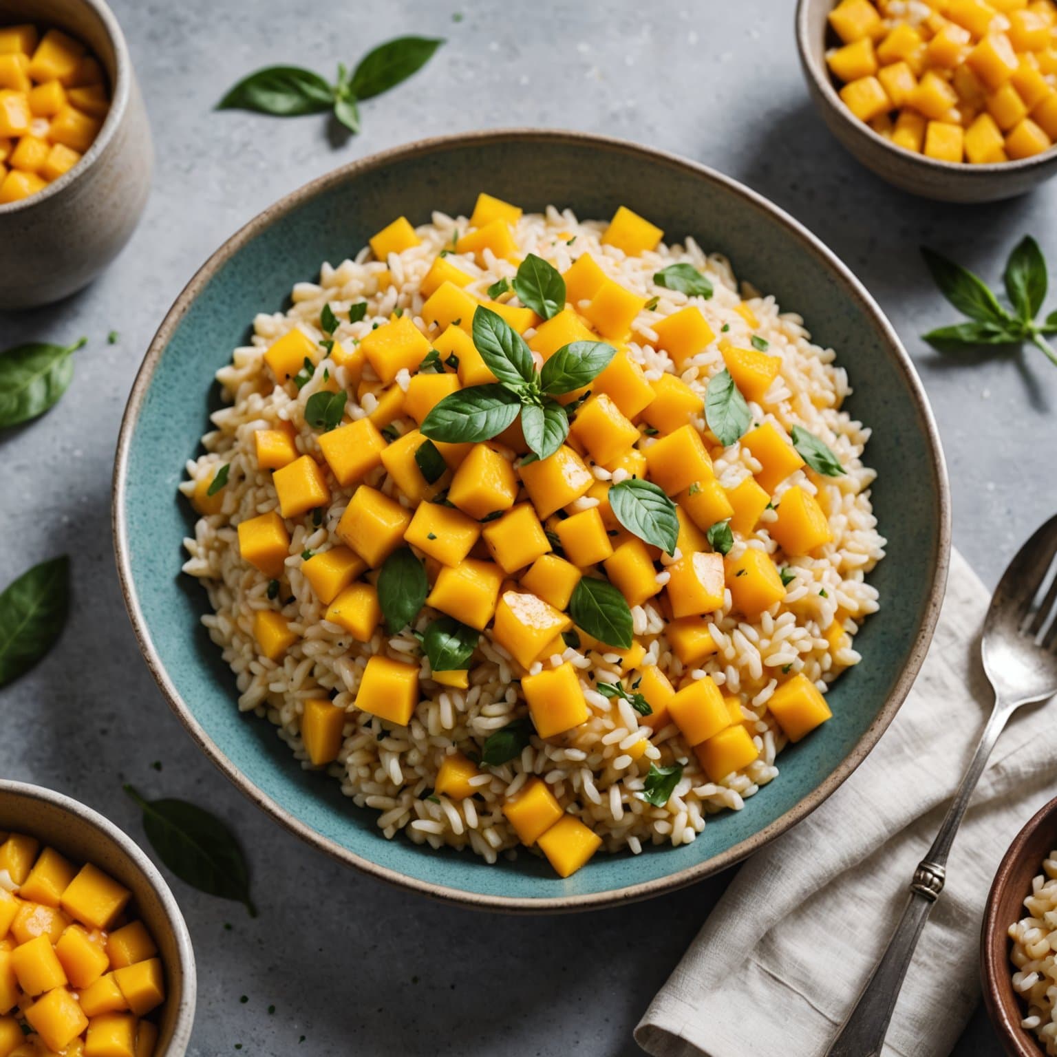 Hawaiisk-inspirert mangorisotto