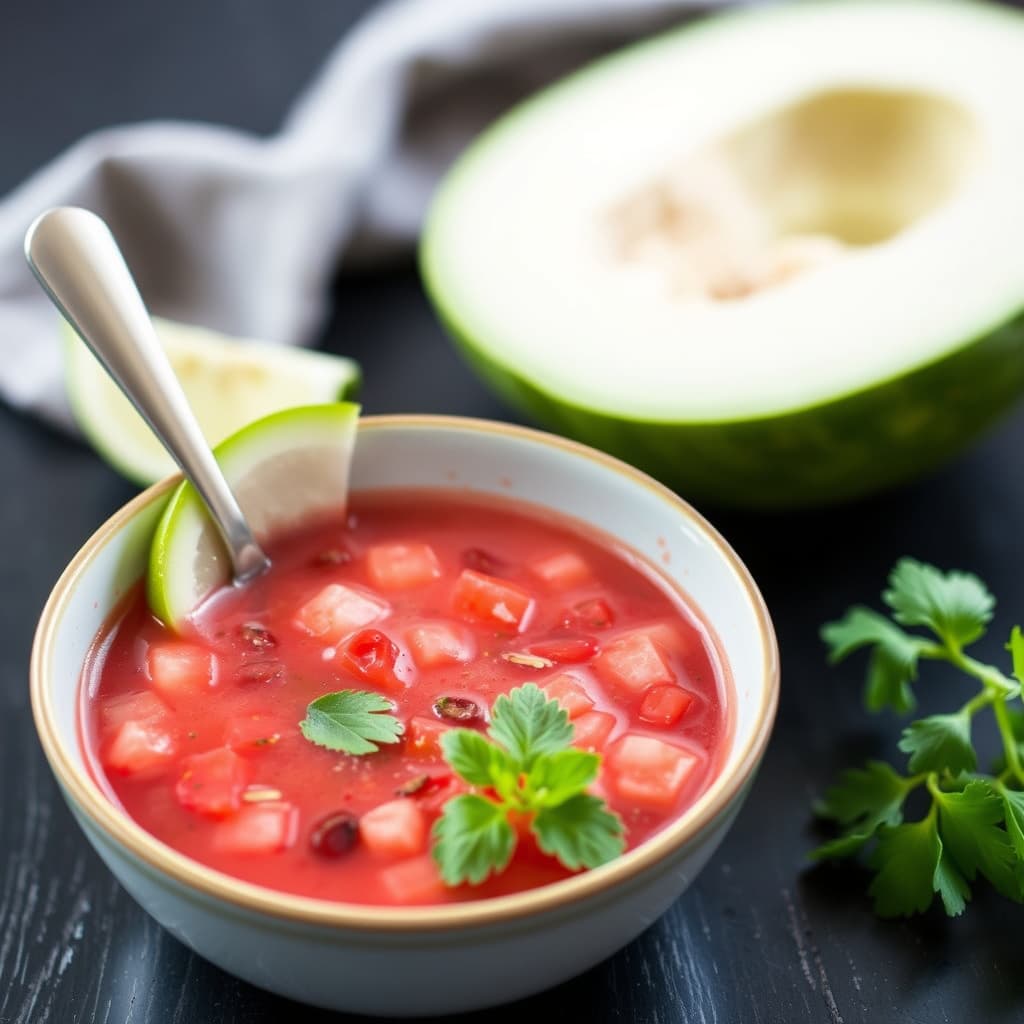 Haylies vannmelon gazpacho