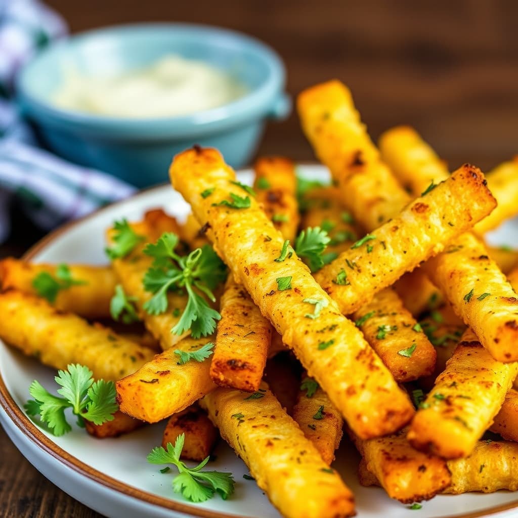 Herbed polentafrites