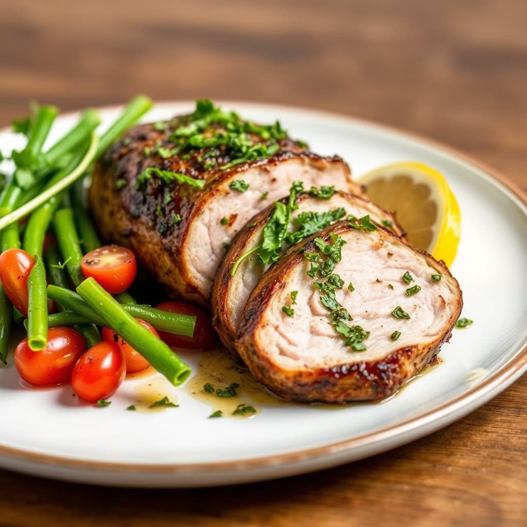 Herbgrillet svinefilet med gremolata