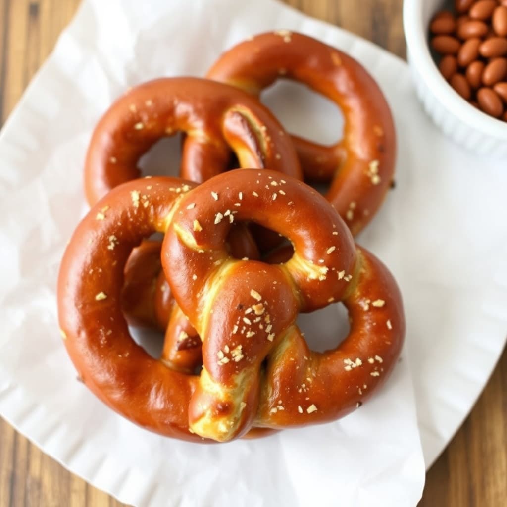 Hjemmelagde harde pretzels