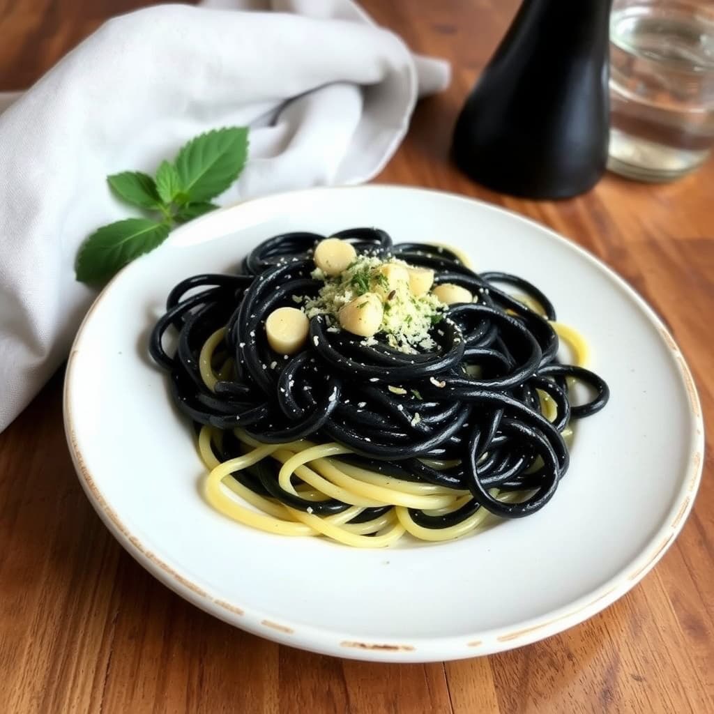 Hjemmelaget blekksprutblekksprutpasta