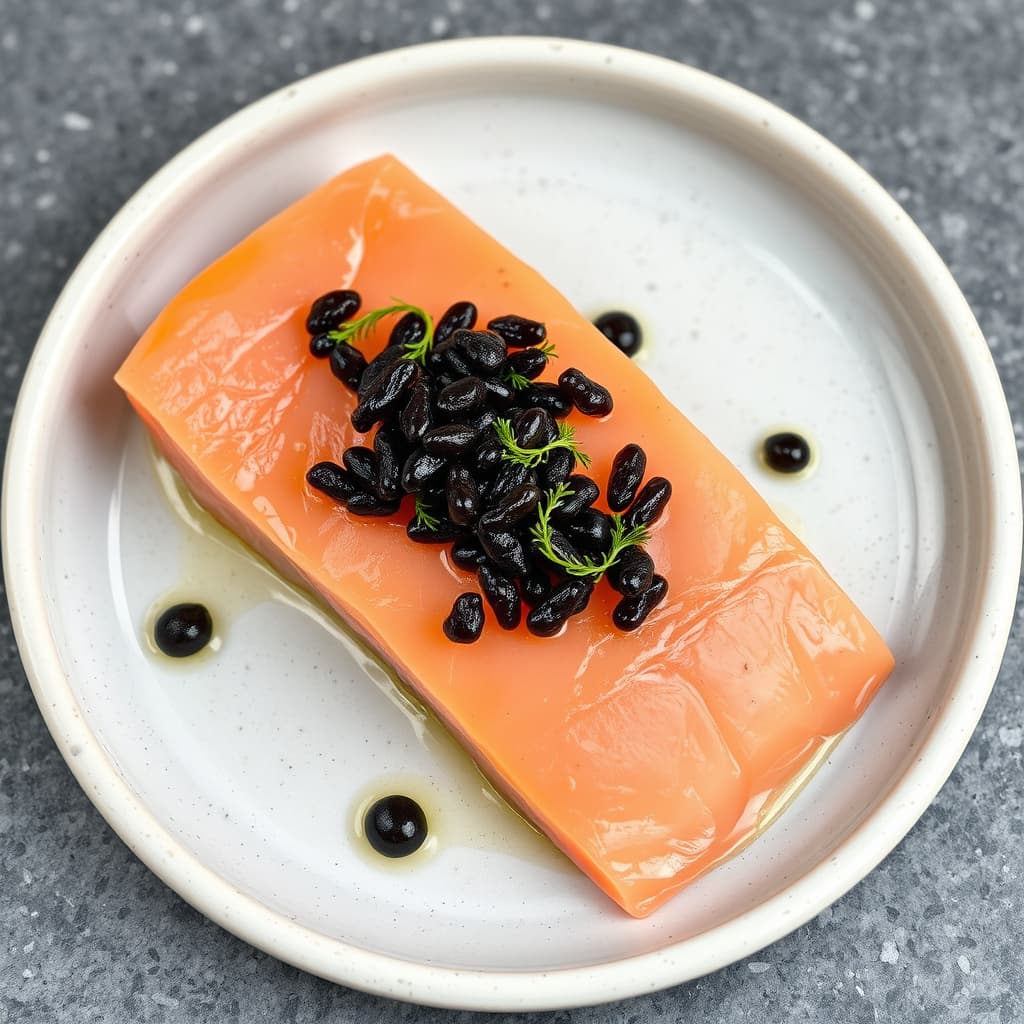 Hjemmelaget gravlaks med Osetra-kaviar