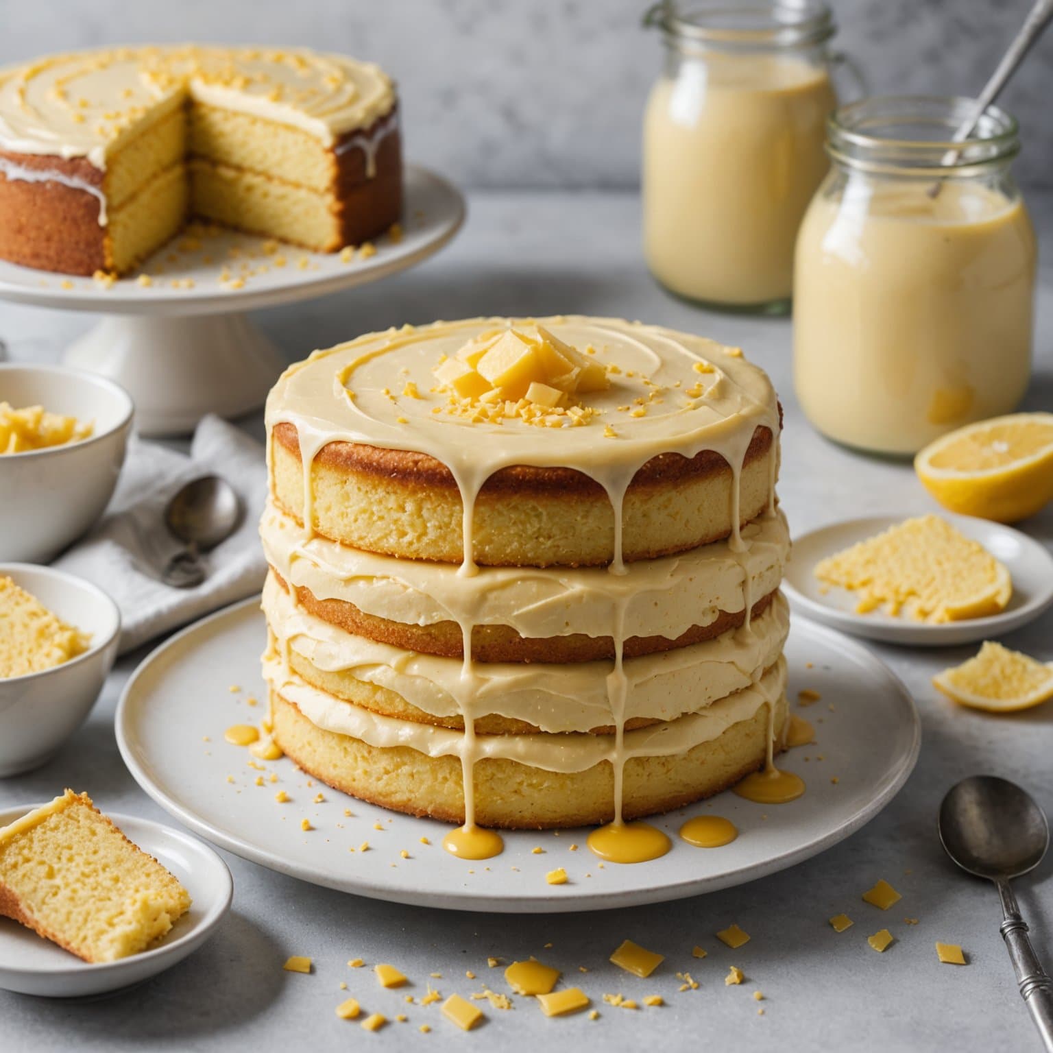 Hjemmelaget gul kakeblanding