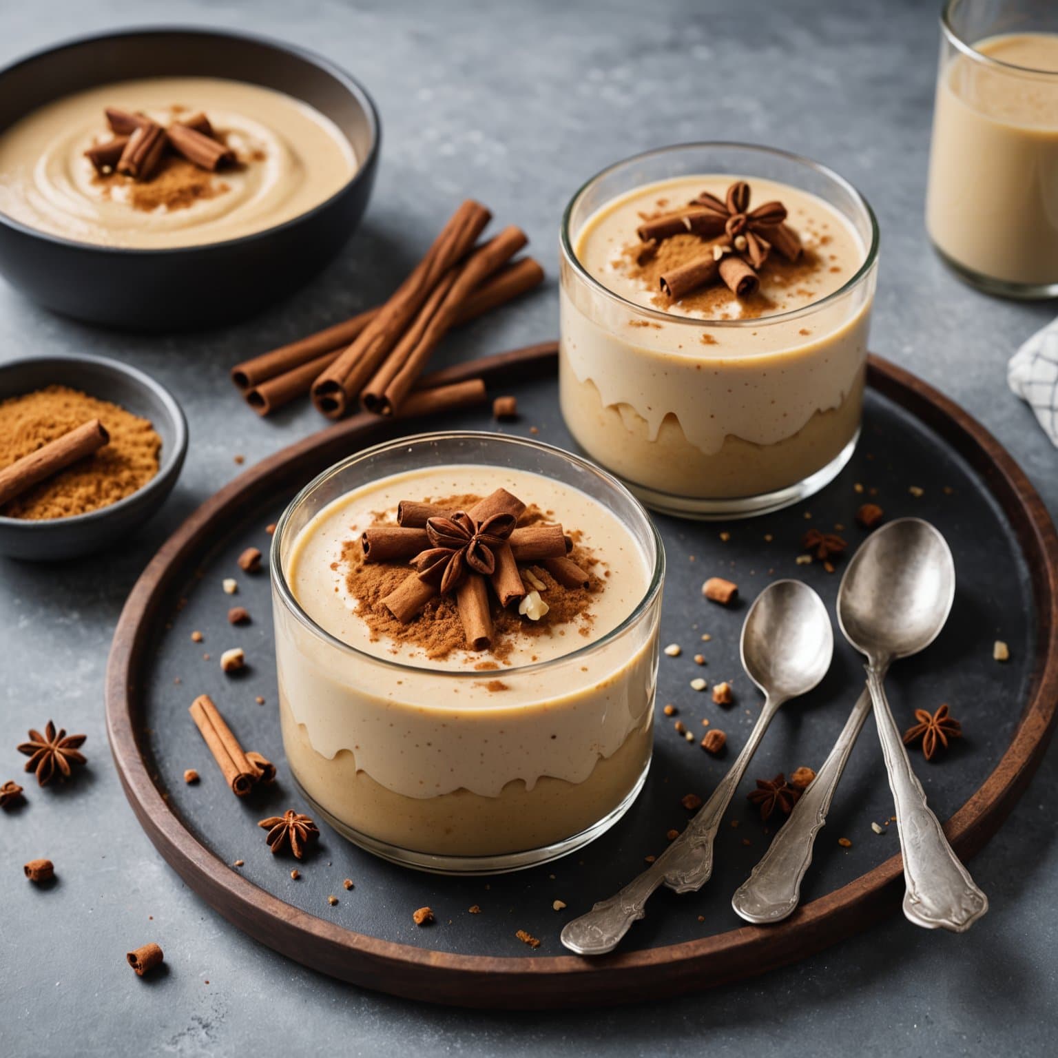 Hjemmelaget kanel-vanilje Salvadoriansk pudding